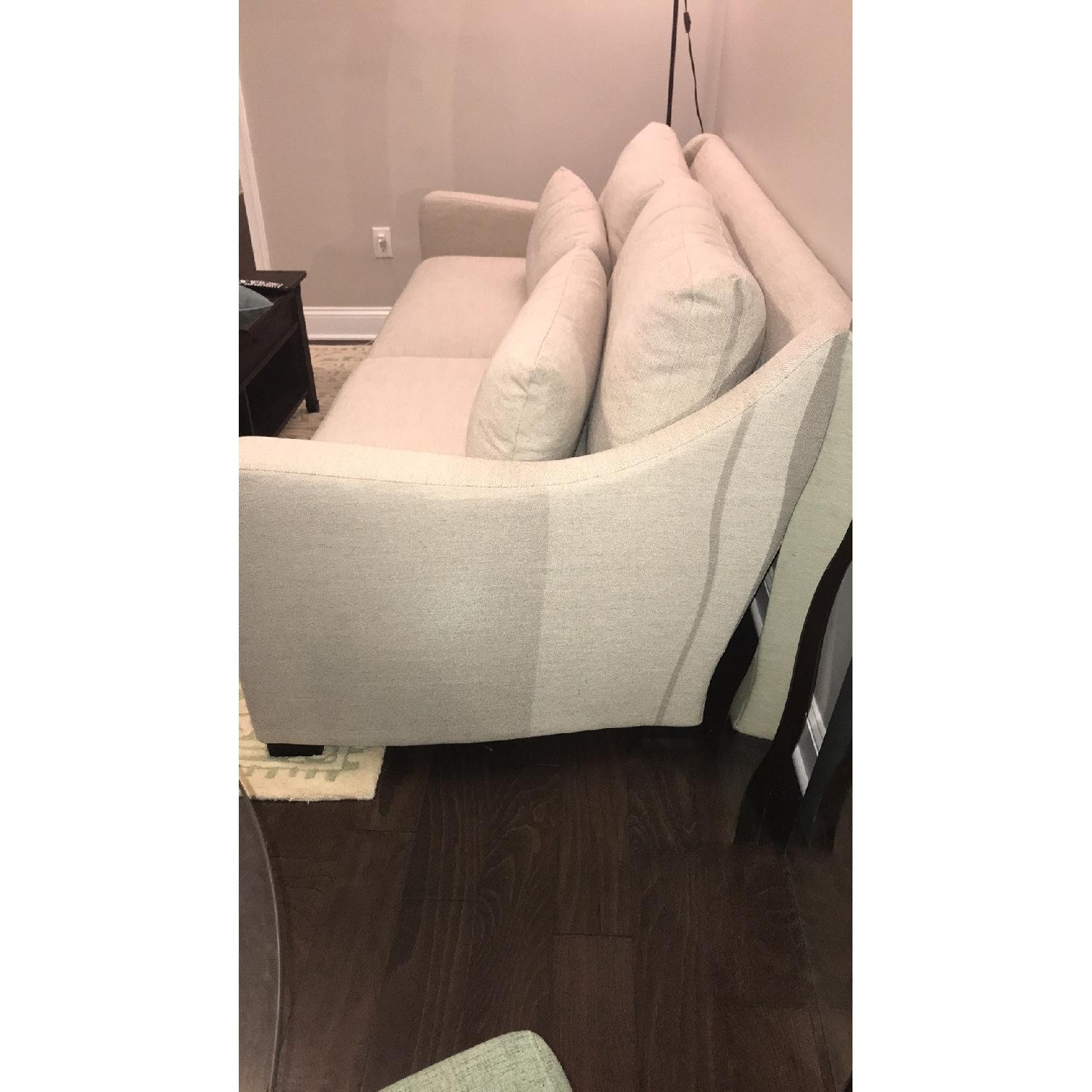 Crate & Barrel Verano II Petite Slope Arm Sofa - image-7