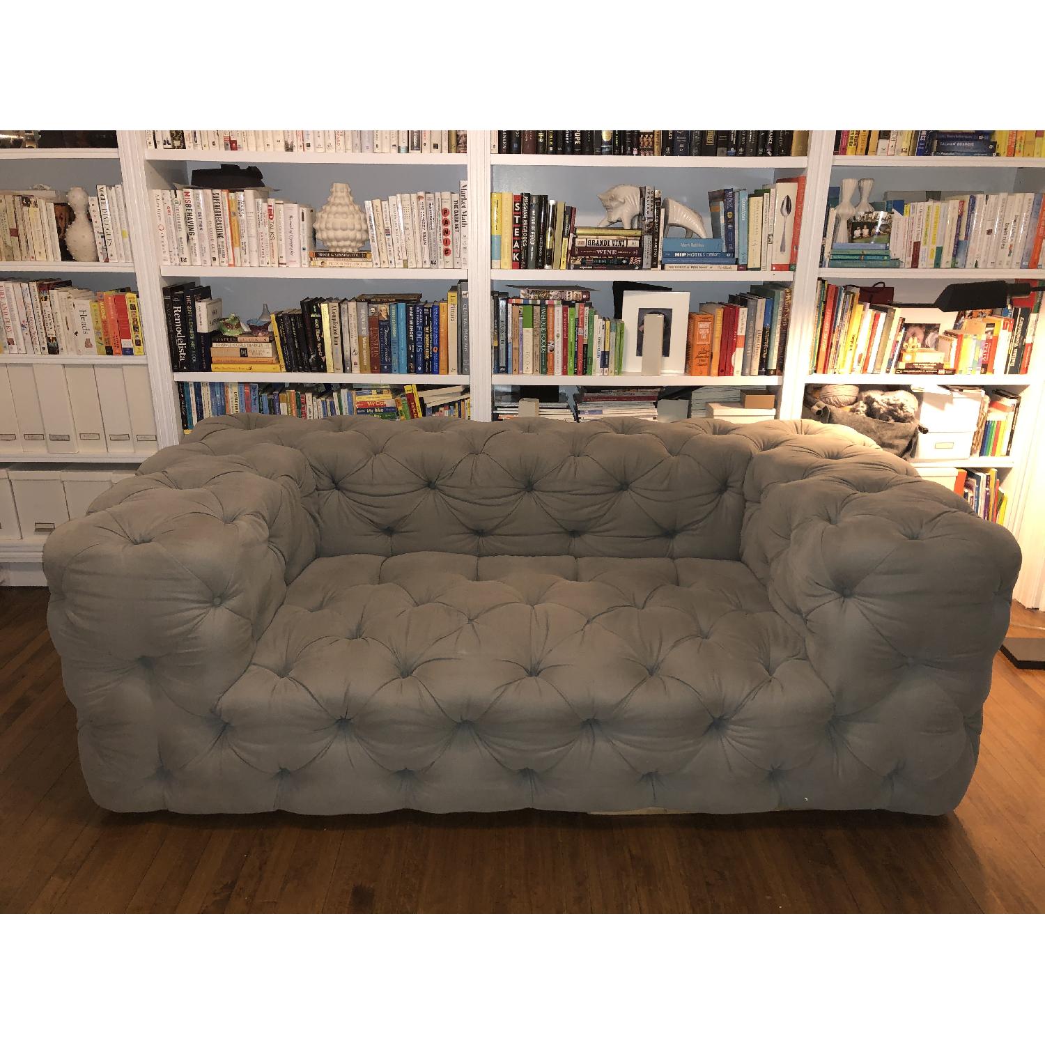 Restoration Hardware Soho Tufted Sofa - image-1