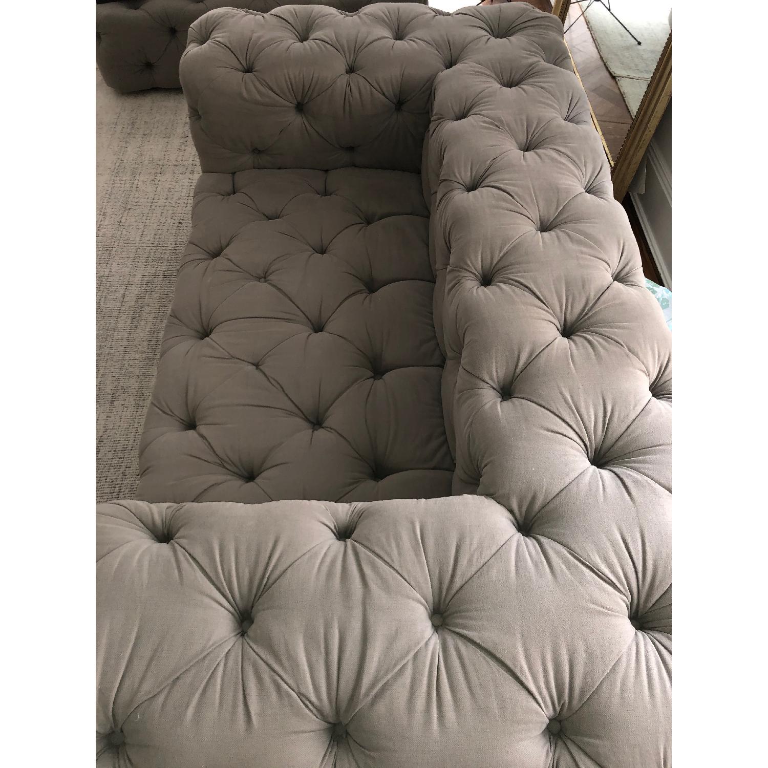 Restoration Hardware Soho Tufted Sofa For Sale On Aptdeco