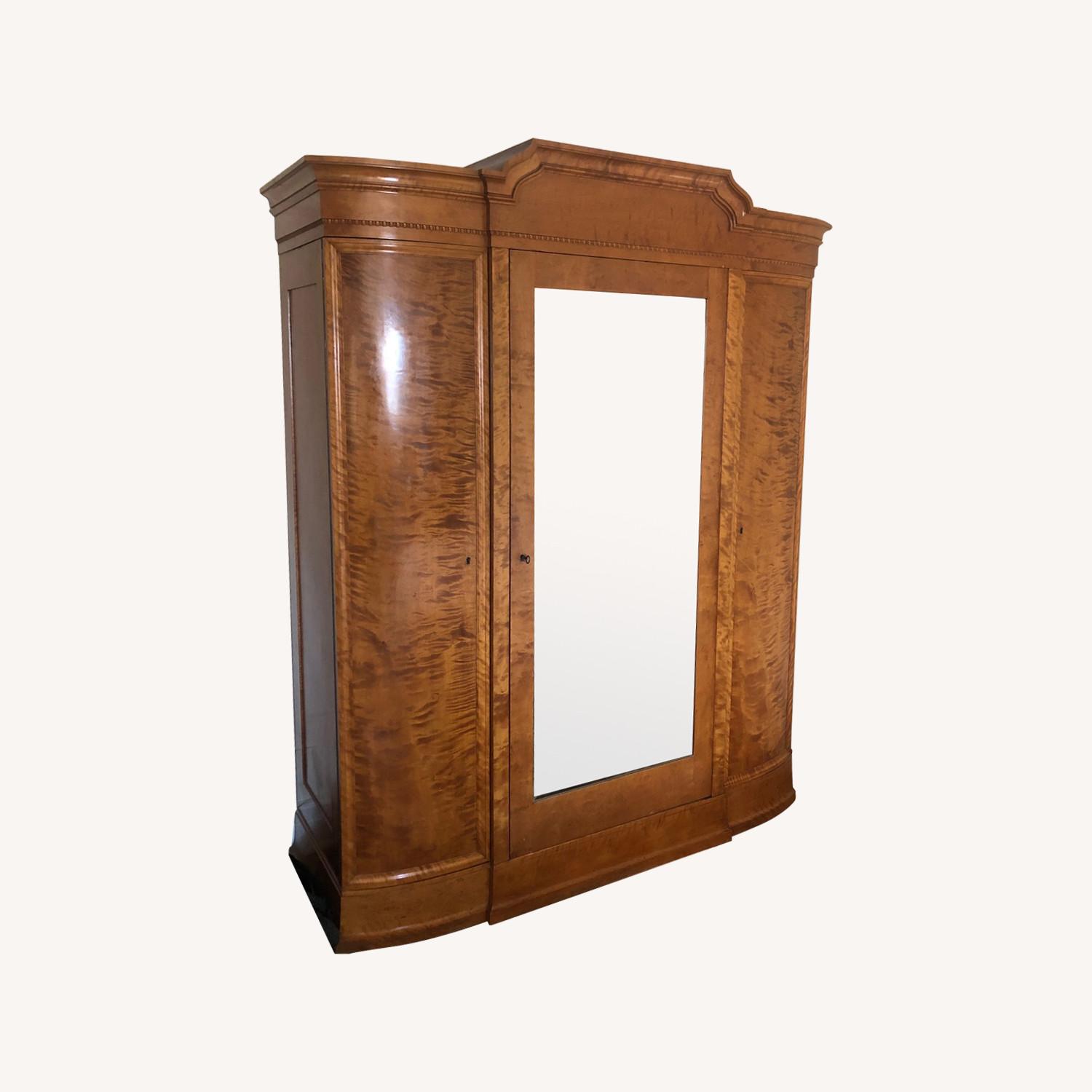 Antique Armoire w/ Mirror Front - image-0