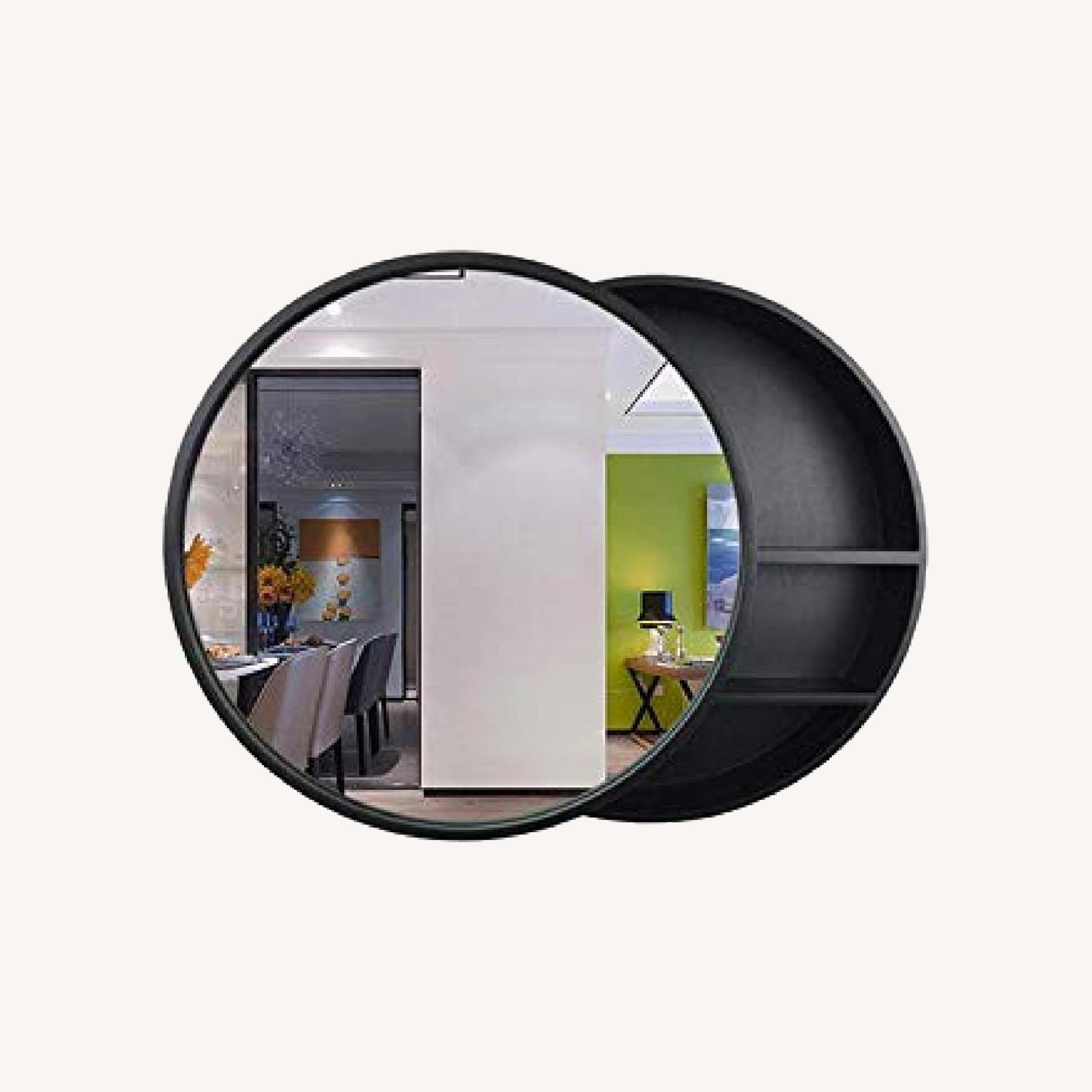 Round Mirror Medicine w/ Storage AptDeco