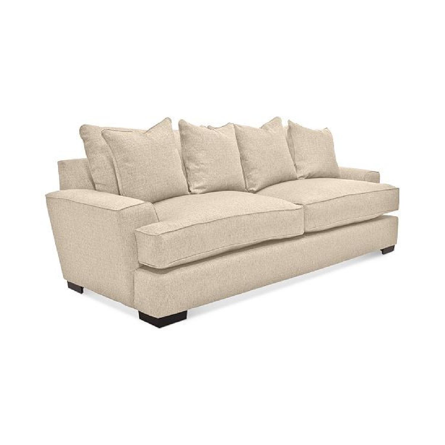 Macy's FeatherBlend Fabric Sofa AptDeco