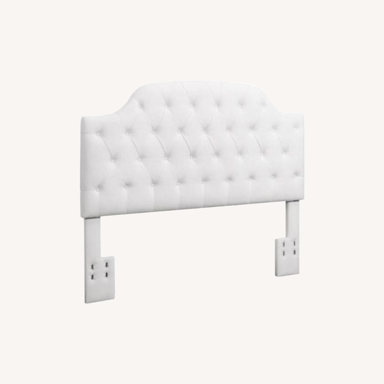 DHP Queen Faux Leather Tufted Headboard - image-5