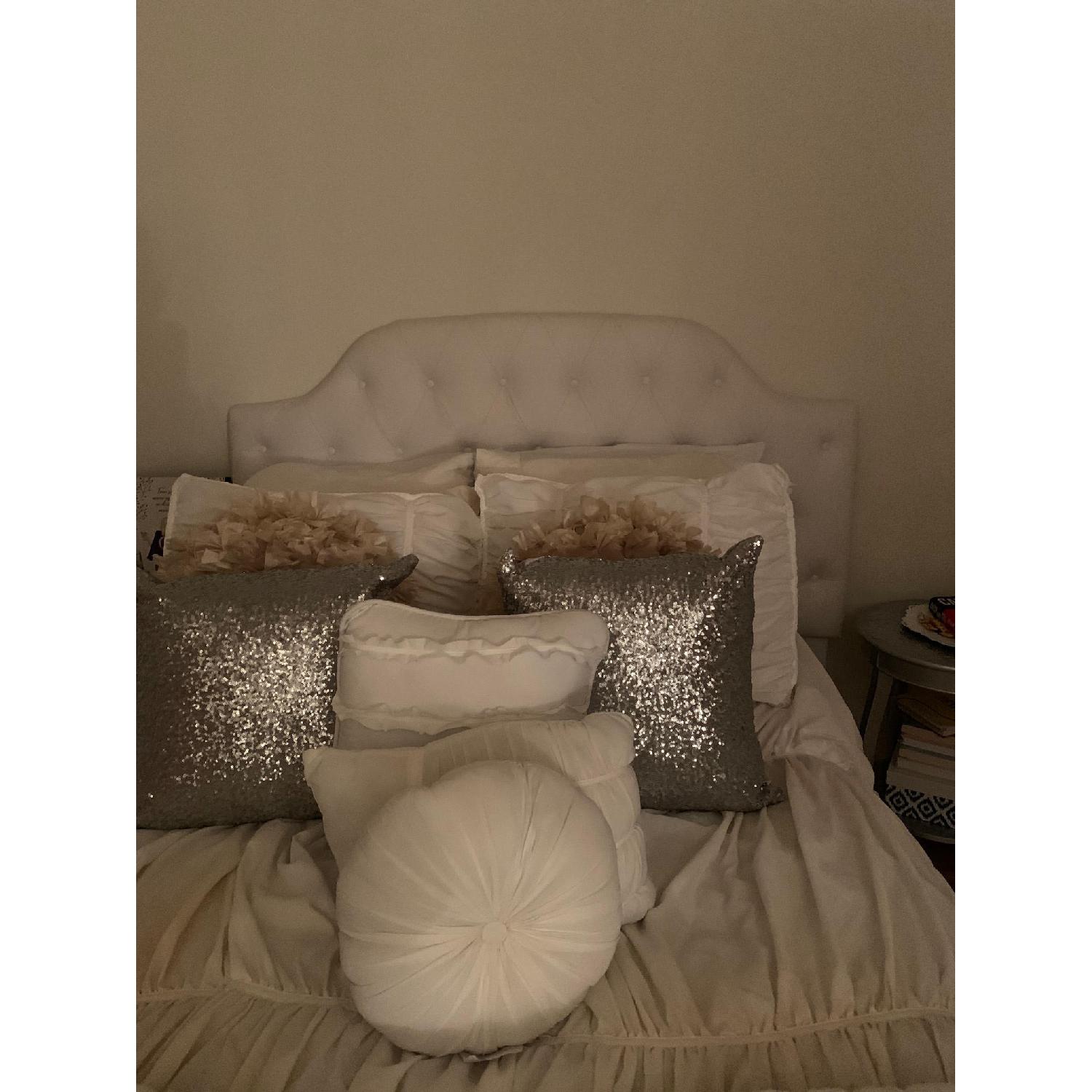 DHP Queen Faux Leather Tufted Headboard - image-7