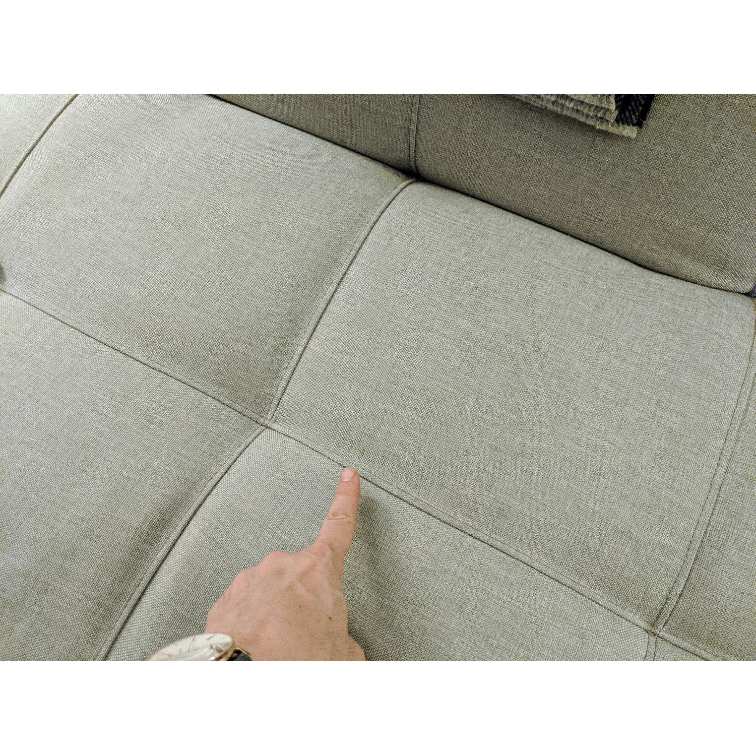 Room & Board Gray & Chrome Eden Convertible Sleeper Sofa - image-5