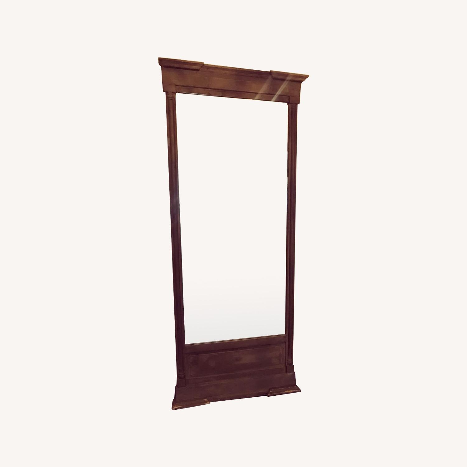 Restoration Hardware Wood Floor Mirror AptDeco
