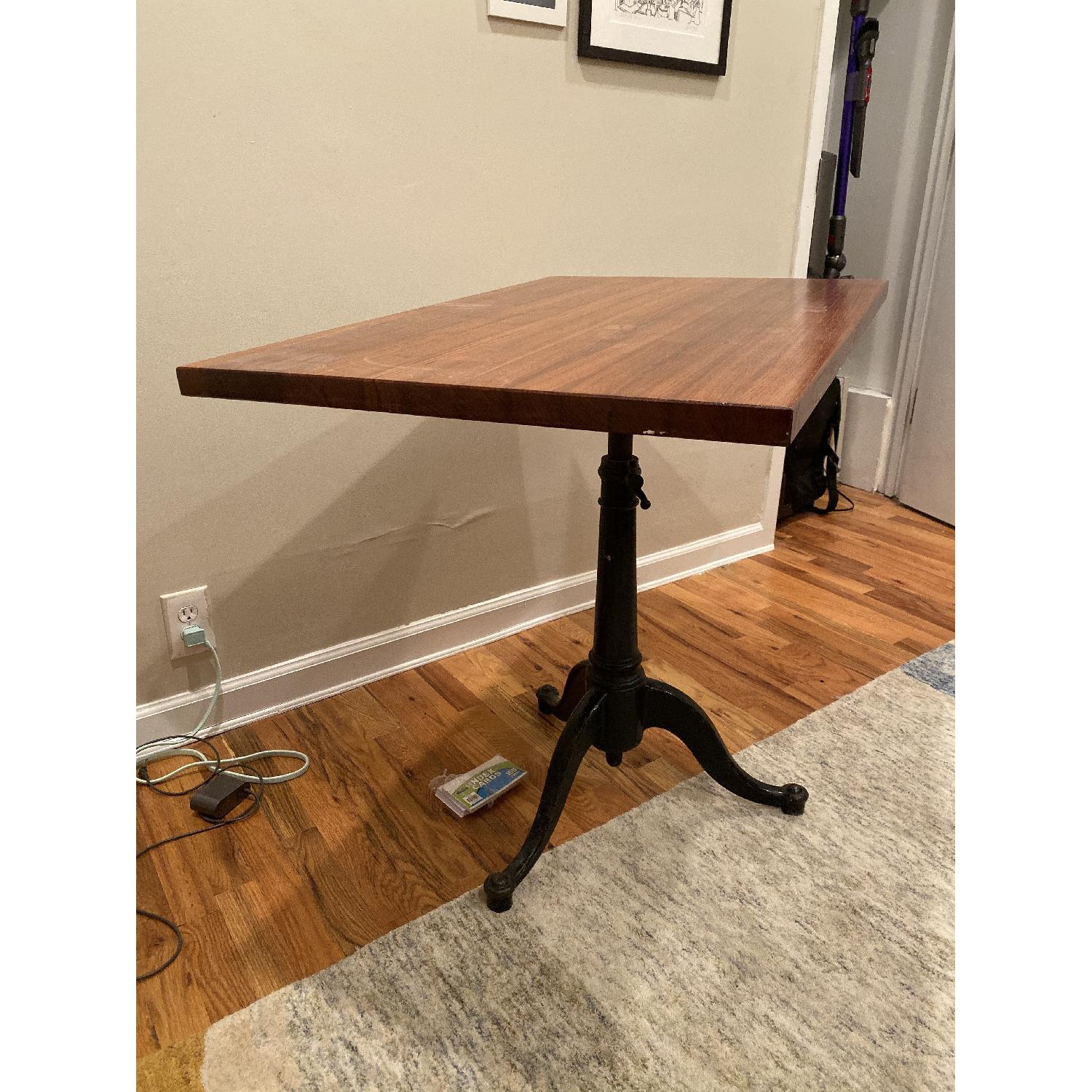Restored Adjustable Antique Drawing Table - image-5
