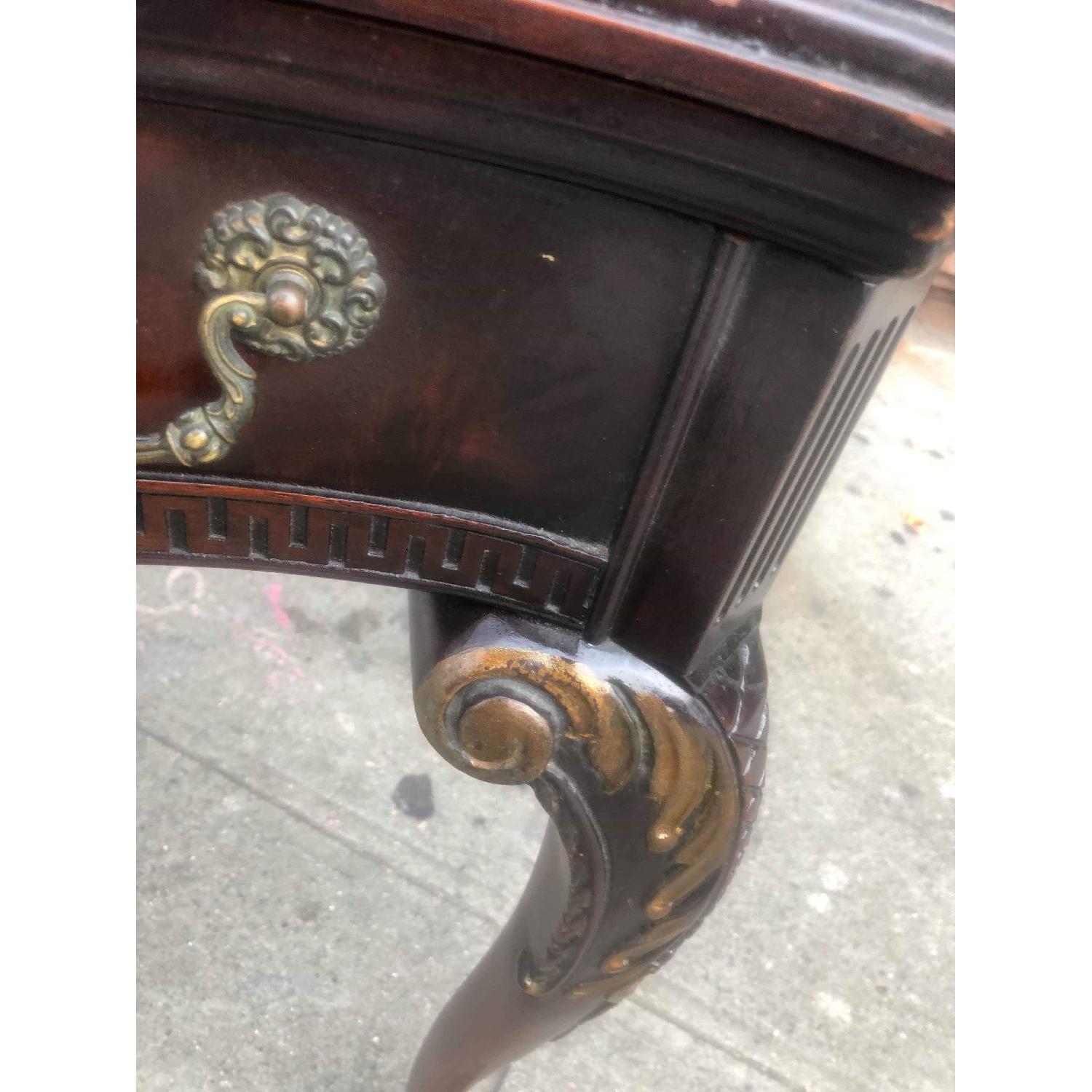 Antique Chippendale Style Extendable Mahogany Dining Table - image-6