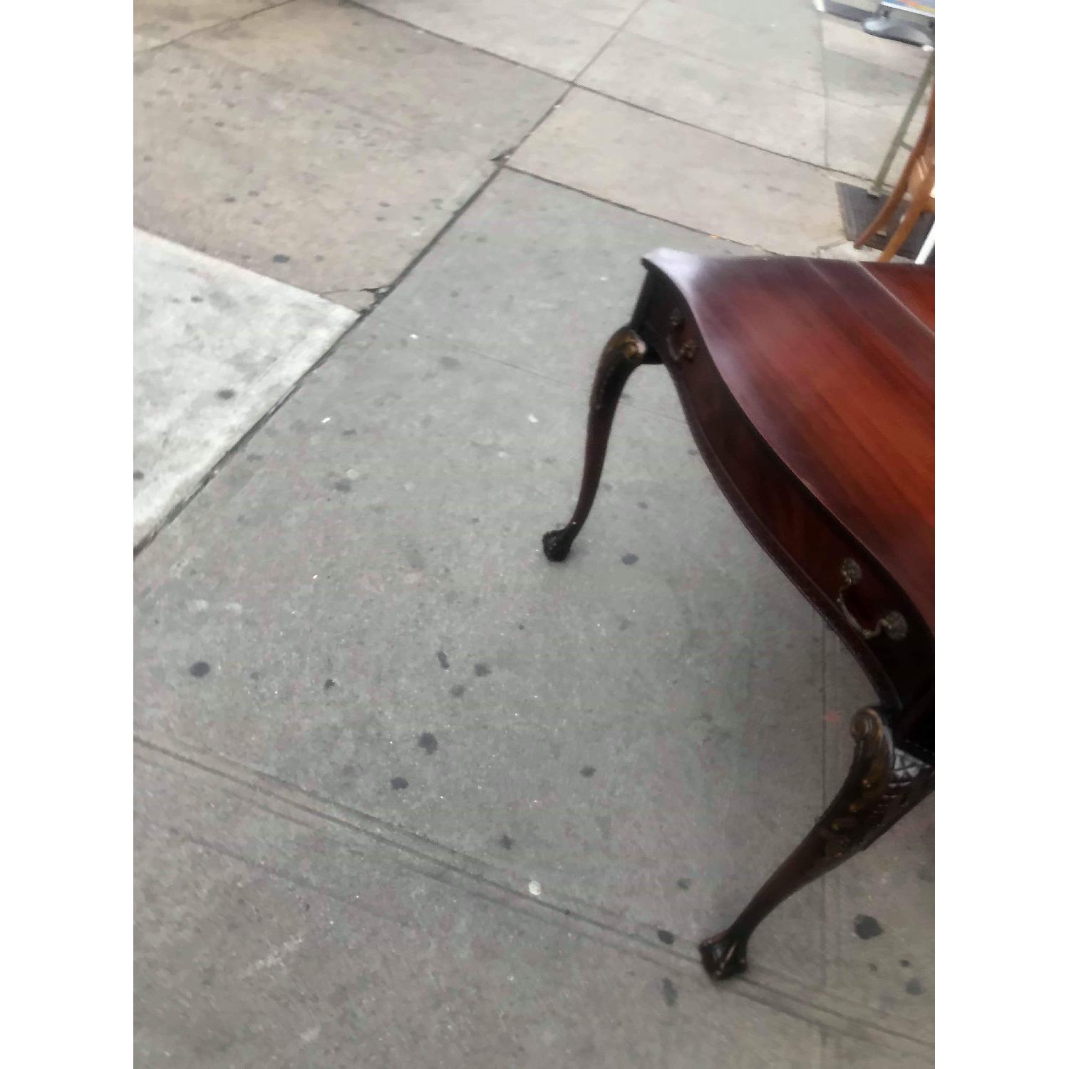 Antique Chippendale Style Extendable Mahogany Dining Table - image-12
