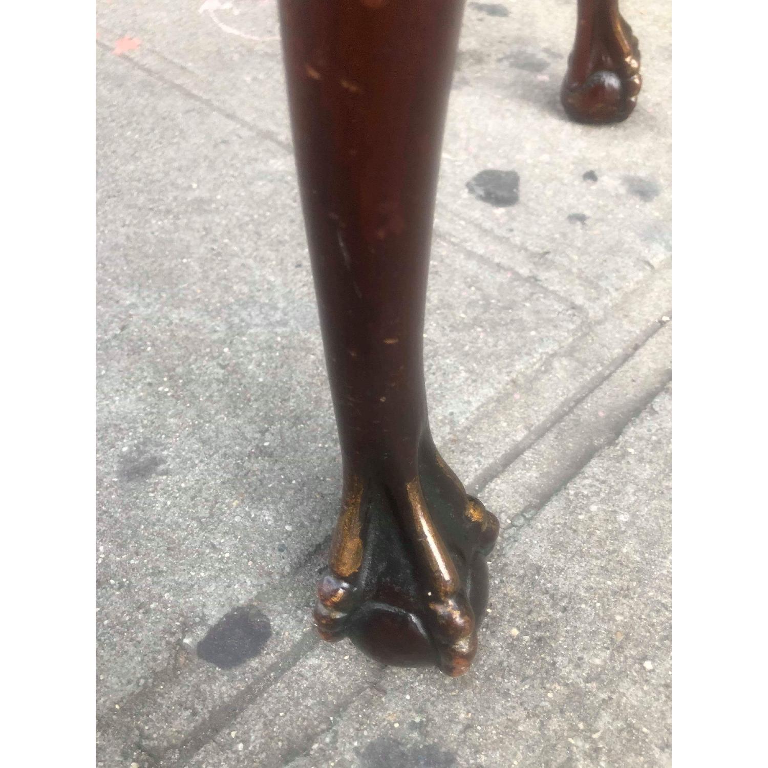 Antique Chippendale Style Extendable Mahogany Dining Table - image-8