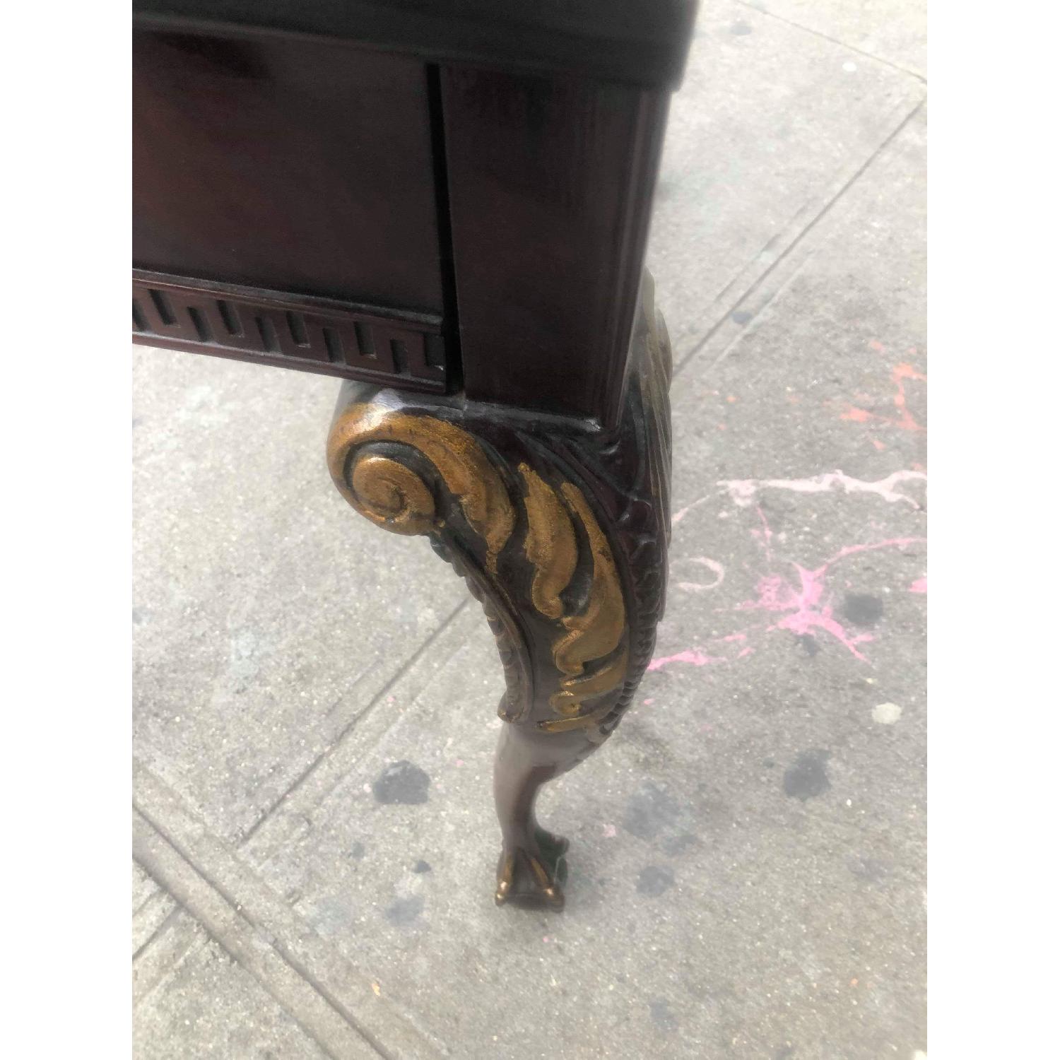 Antique Chippendale Style Extendable Mahogany Dining Table - image-15