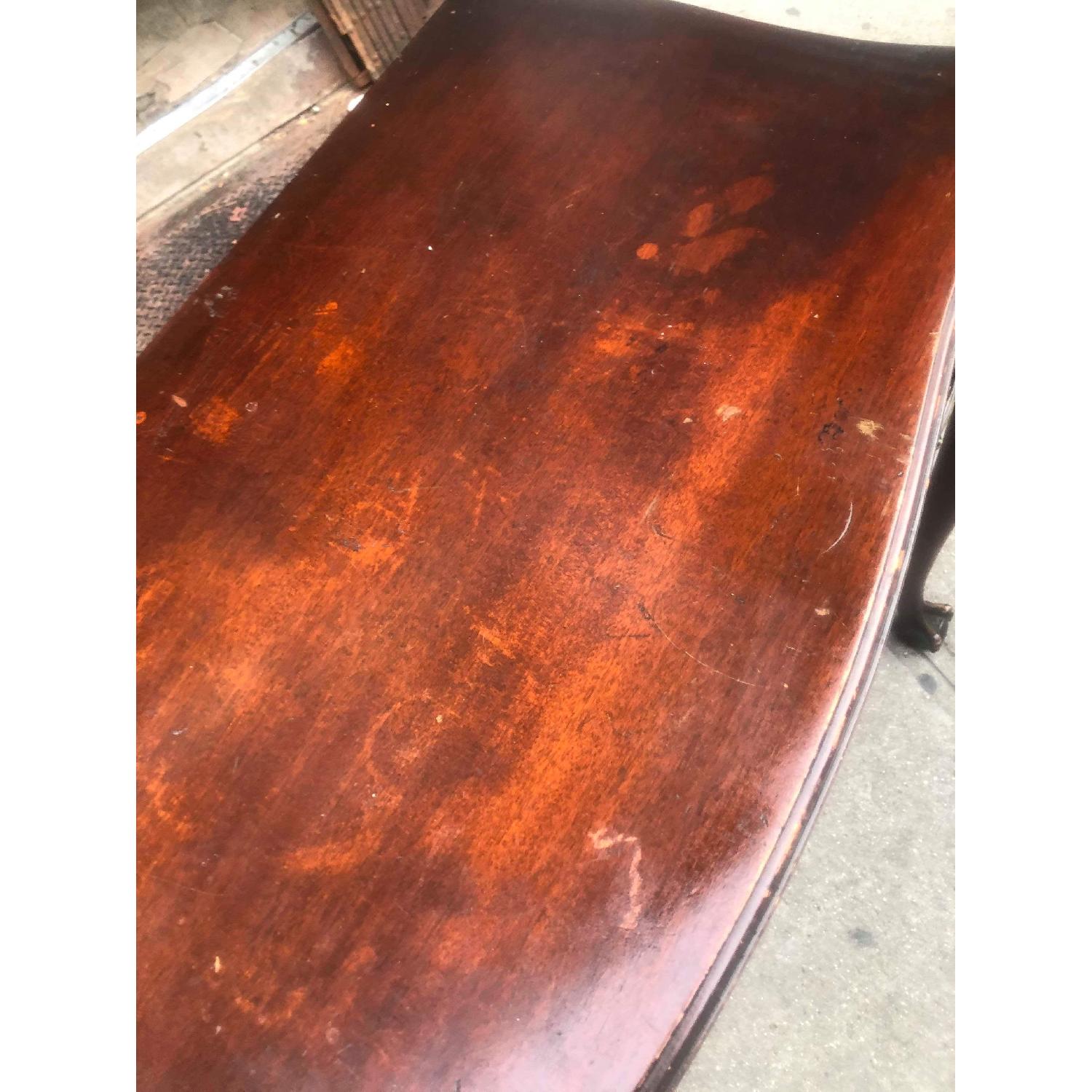 Antique Chippendale Style Extendable Mahogany Dining Table - image-11