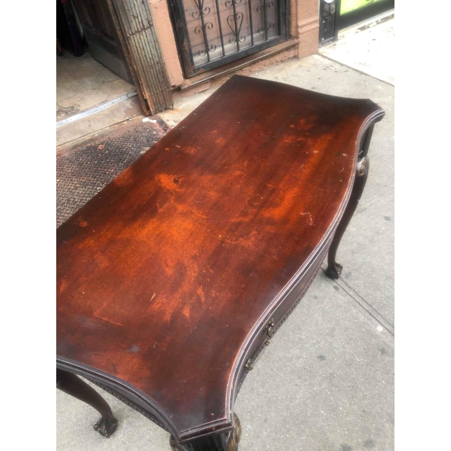 Antique Chippendale Style Extendable Mahogany Dining Table - image-22