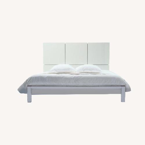 Ligne Roset Lumeo White Lacquer King Size Headboard