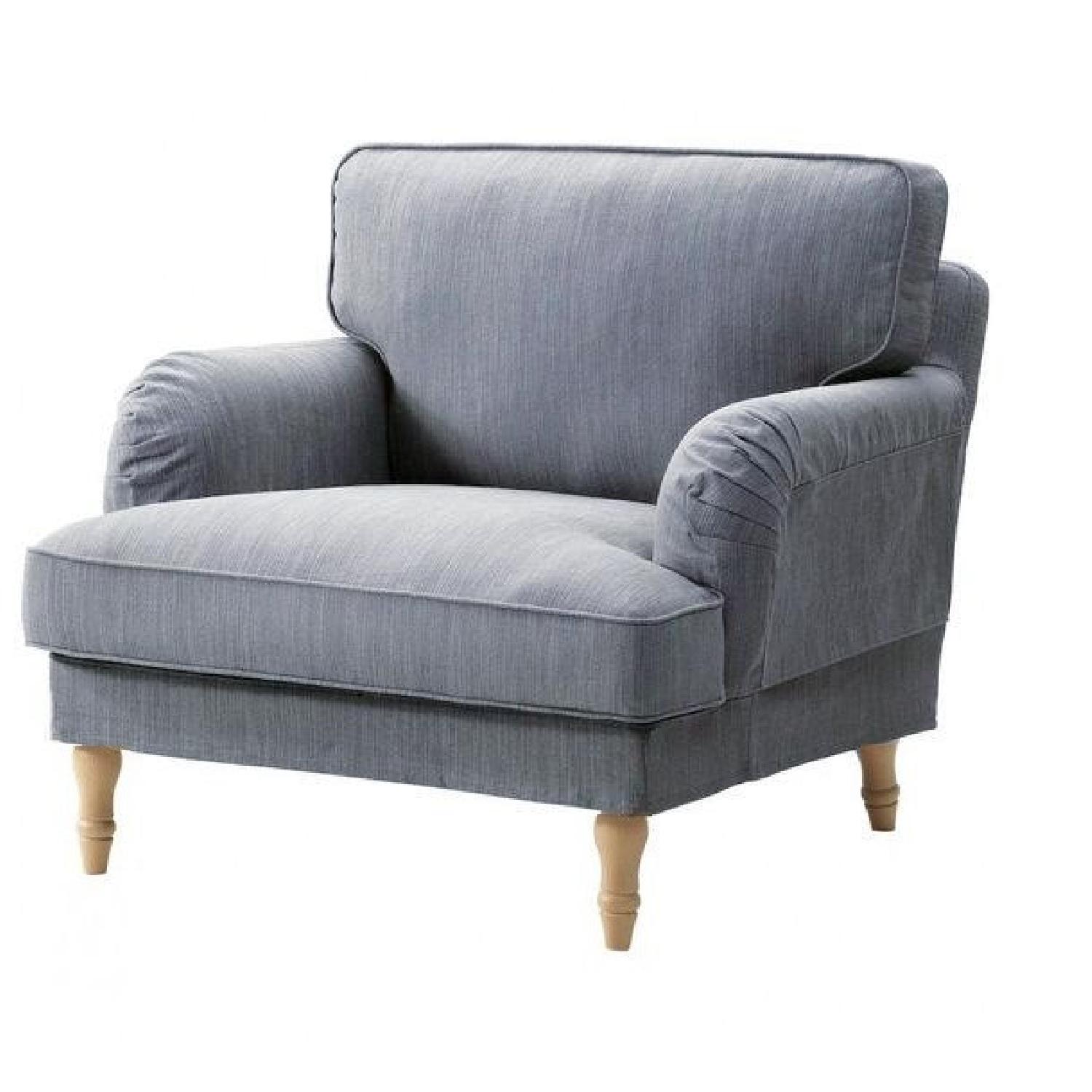 Ikea Stocksund Gray Armchair - AptDeco