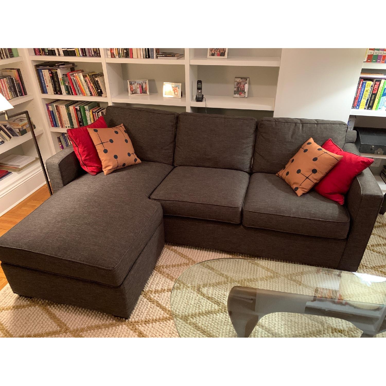 Crate & Barrel Davis 3 Seat Lounger Sofa - image-1