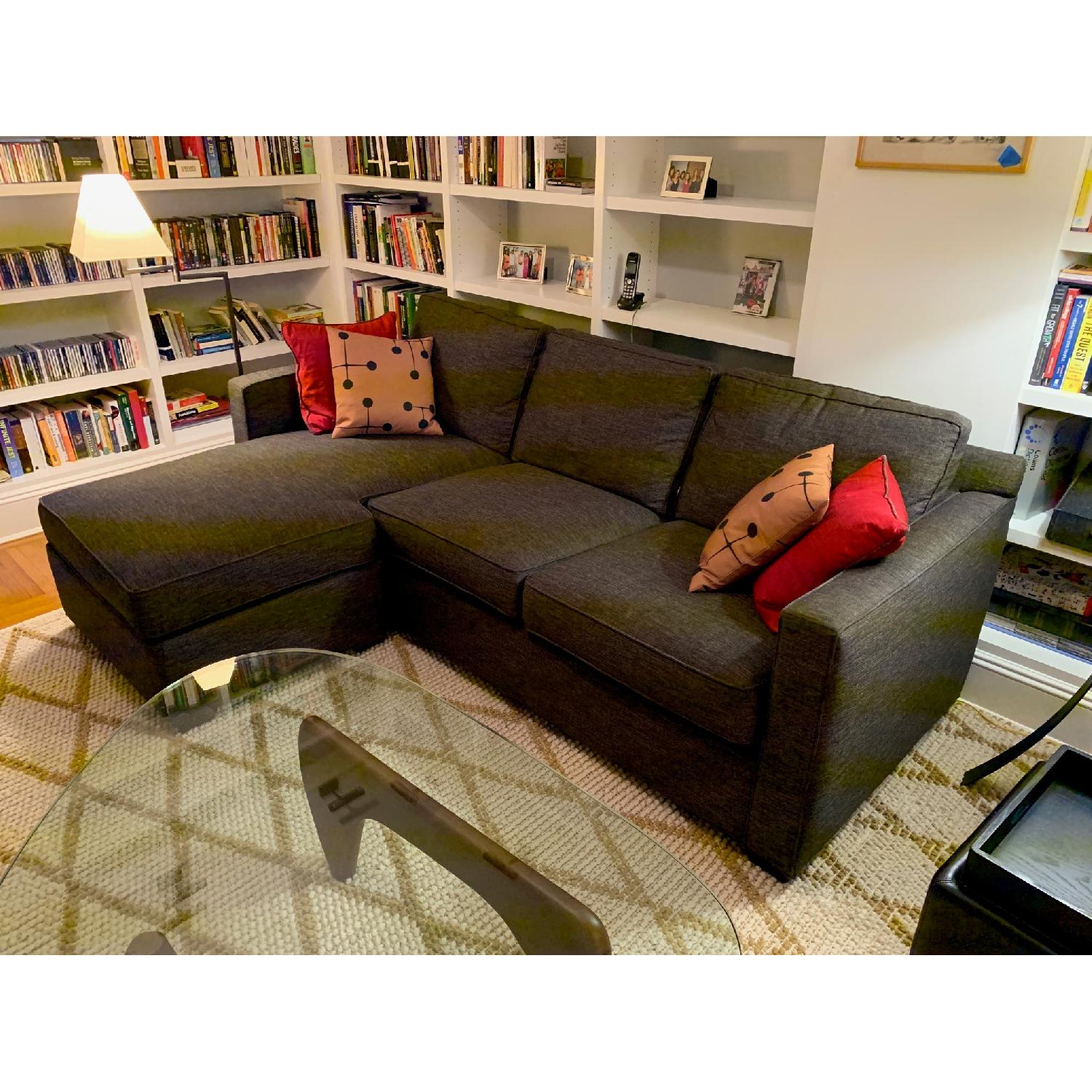 Crate & Barrel Davis 3 Seat Lounger Sofa - image-2