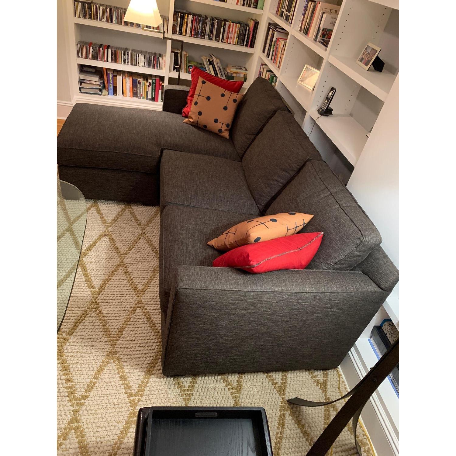 Crate & Barrel Davis 3 Seat Lounger Sofa - image-3