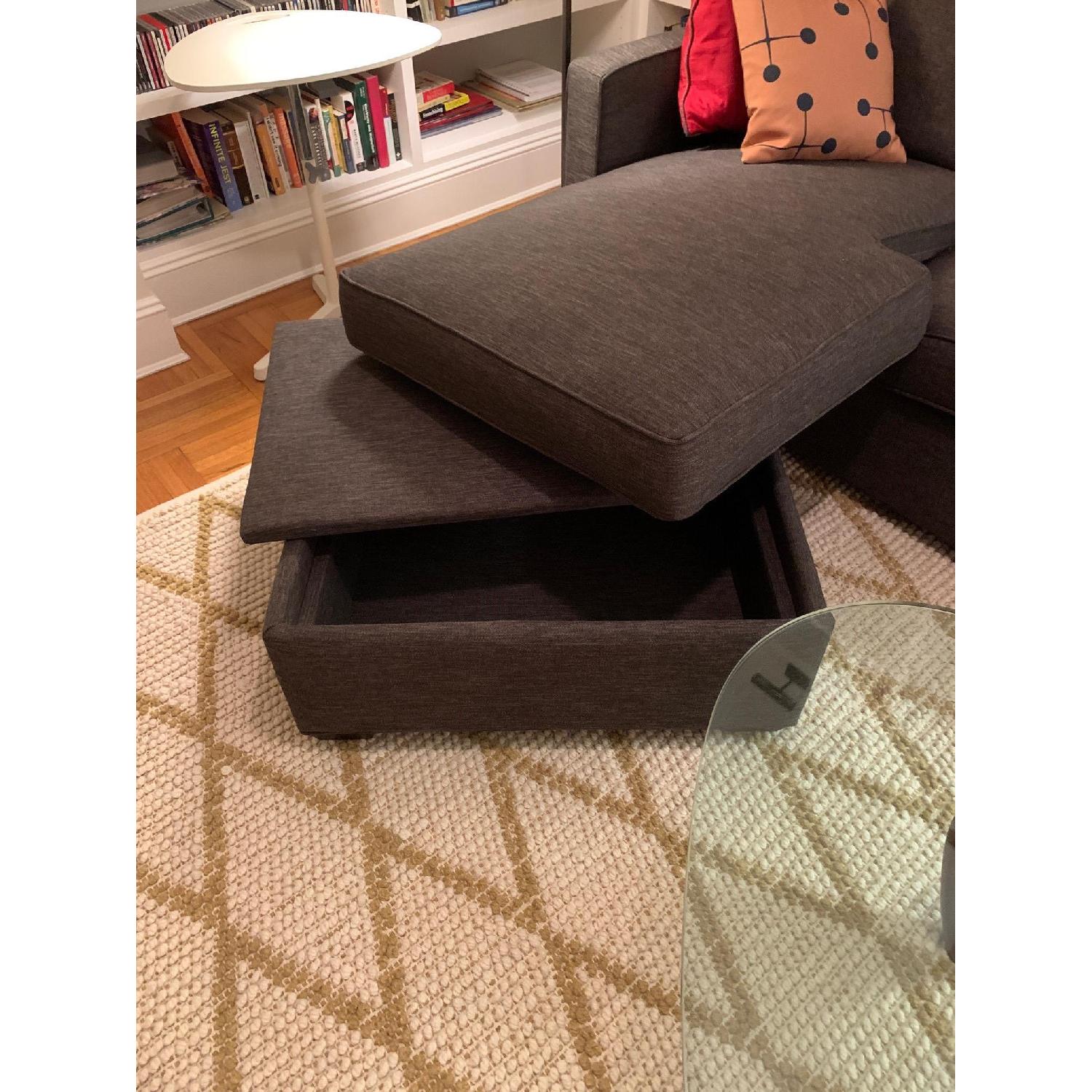 Crate & Barrel Davis 3 Seat Lounger Sofa - image-5