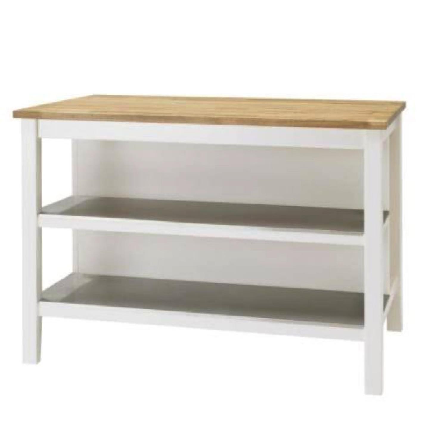 Ikea Stenstorp Kitchen Island w/ 2 Bar Stools - image-3