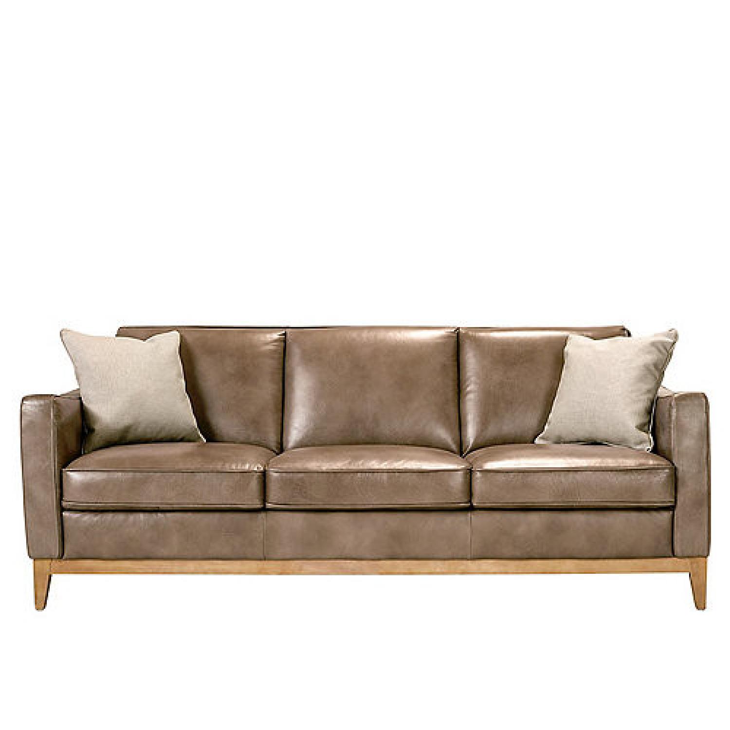 Raymour & Flanigan Berkley Leather Sofa - image-0