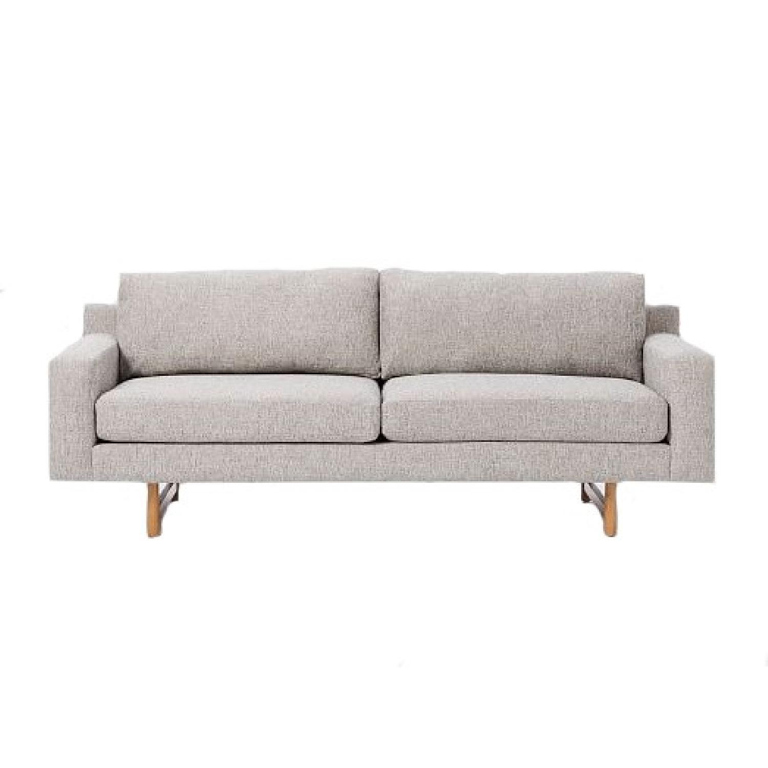 West Elm Eddy Loveseat in Heather Grey - image-4