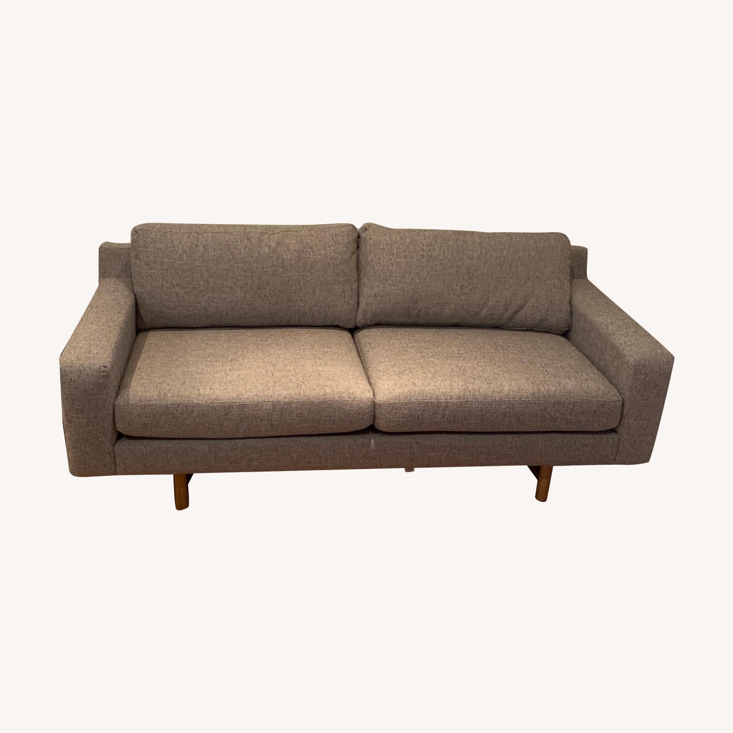 West Elm Eddy Loveseat in Heather Grey - image-0