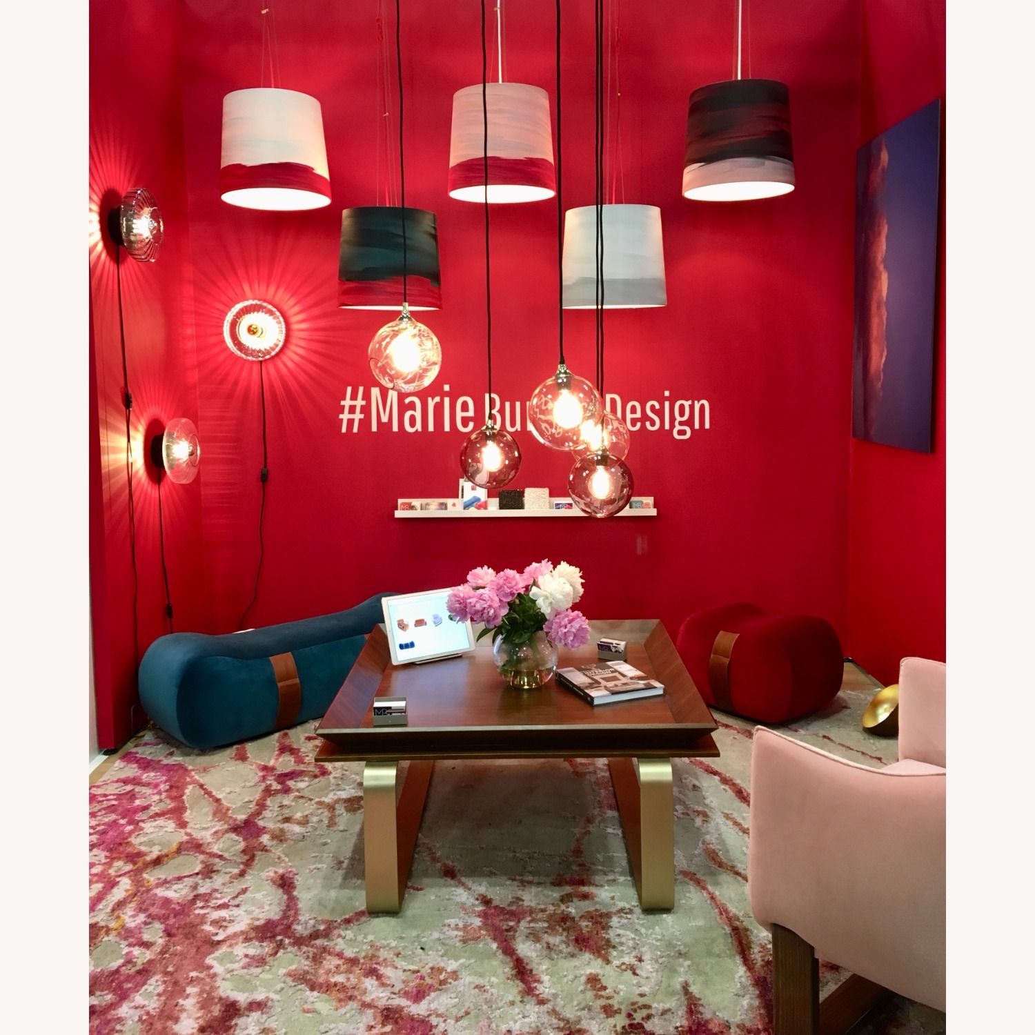 Hand-Knotted Wool & Silk Abstract Organic Woven Rug - image-3