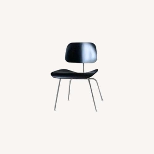 Used Herman Miller Eames DCM Ebony Stained Ash Dining Chairs for sale on AptDeco