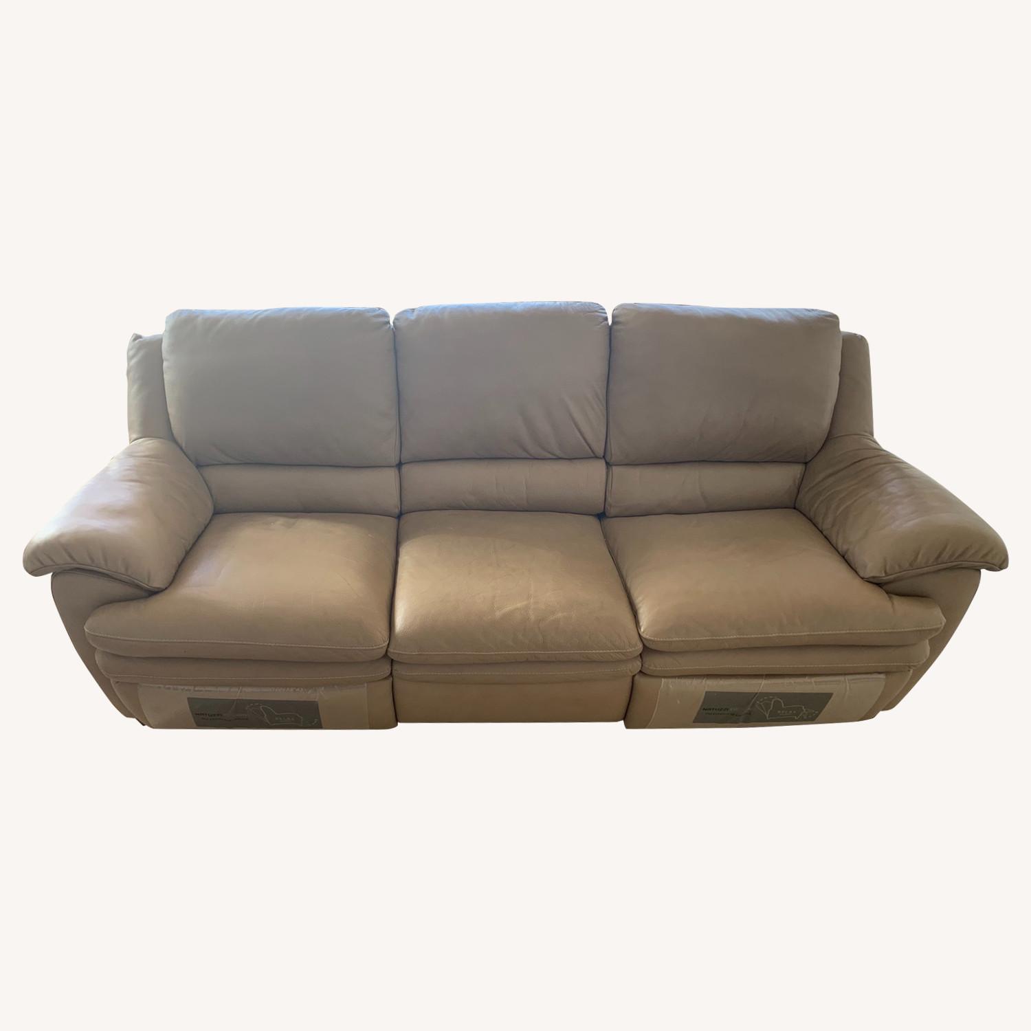 Natuzzi Leather Reclining 3Seater Sofa AptDeco