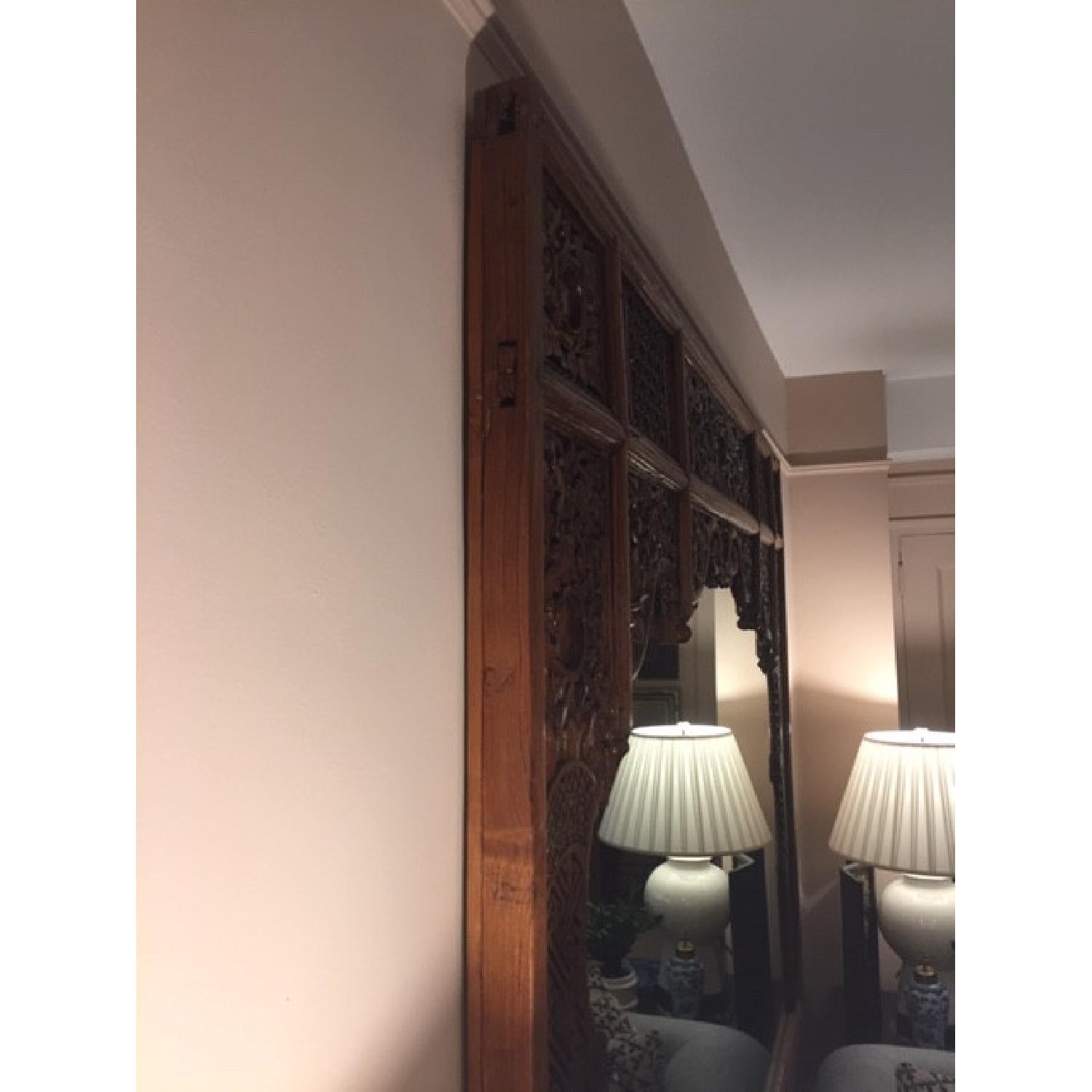 Antique Chinese Carved Wood Mirror - image-11
