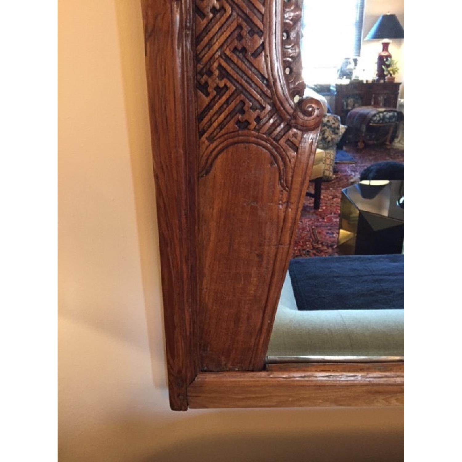 Antique Chinese Carved Wood Mirror - image-13