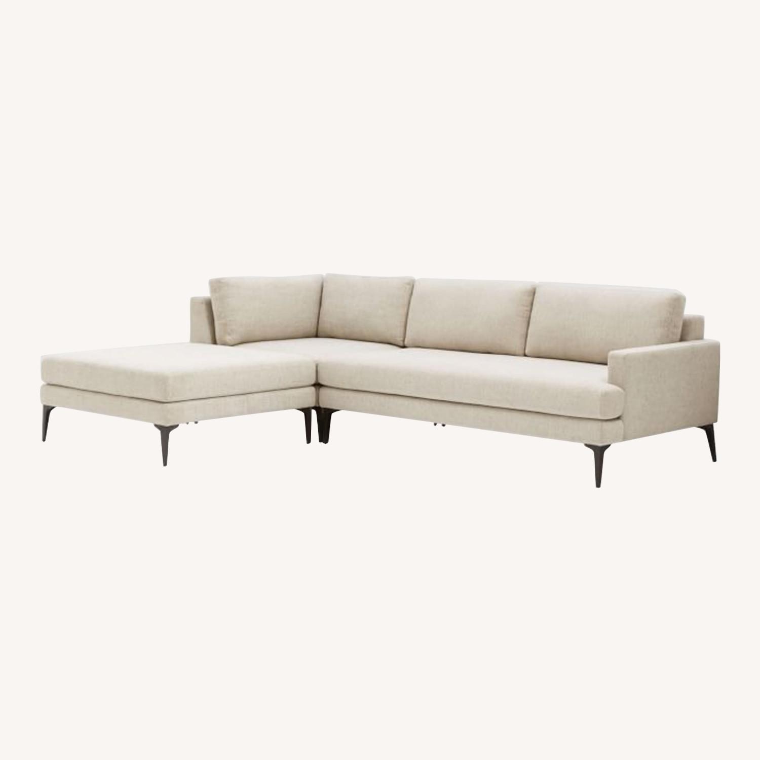 West Elm Andes Chaise Sectional Sofa - image-0