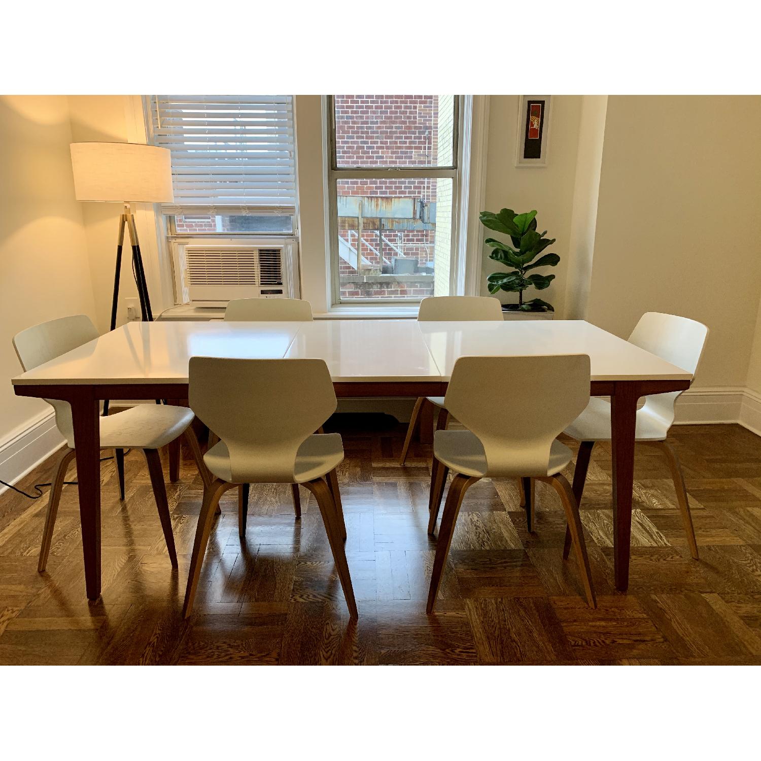 West Elm Modern Expandable Dining Table - image-1