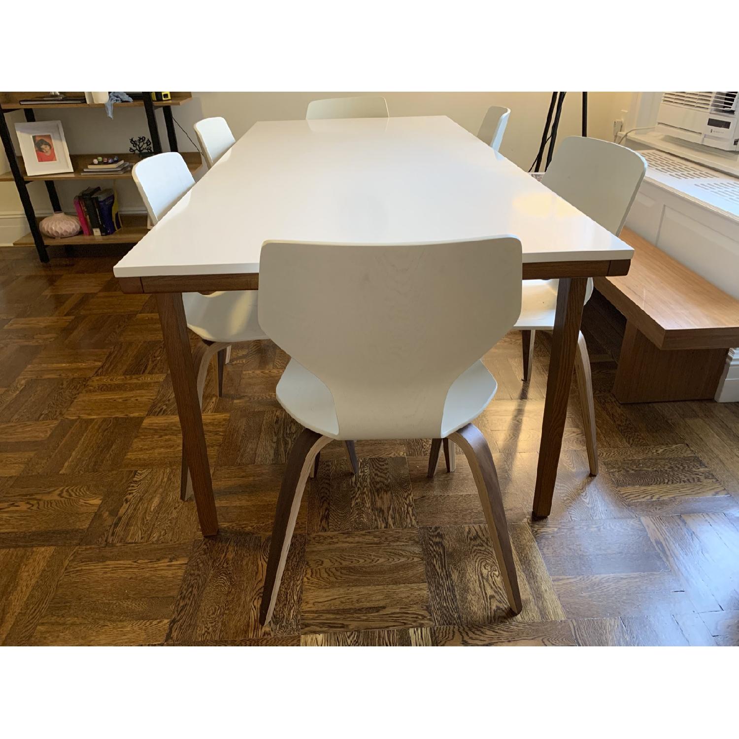 West Elm Modern Expandable Dining Table - image-3