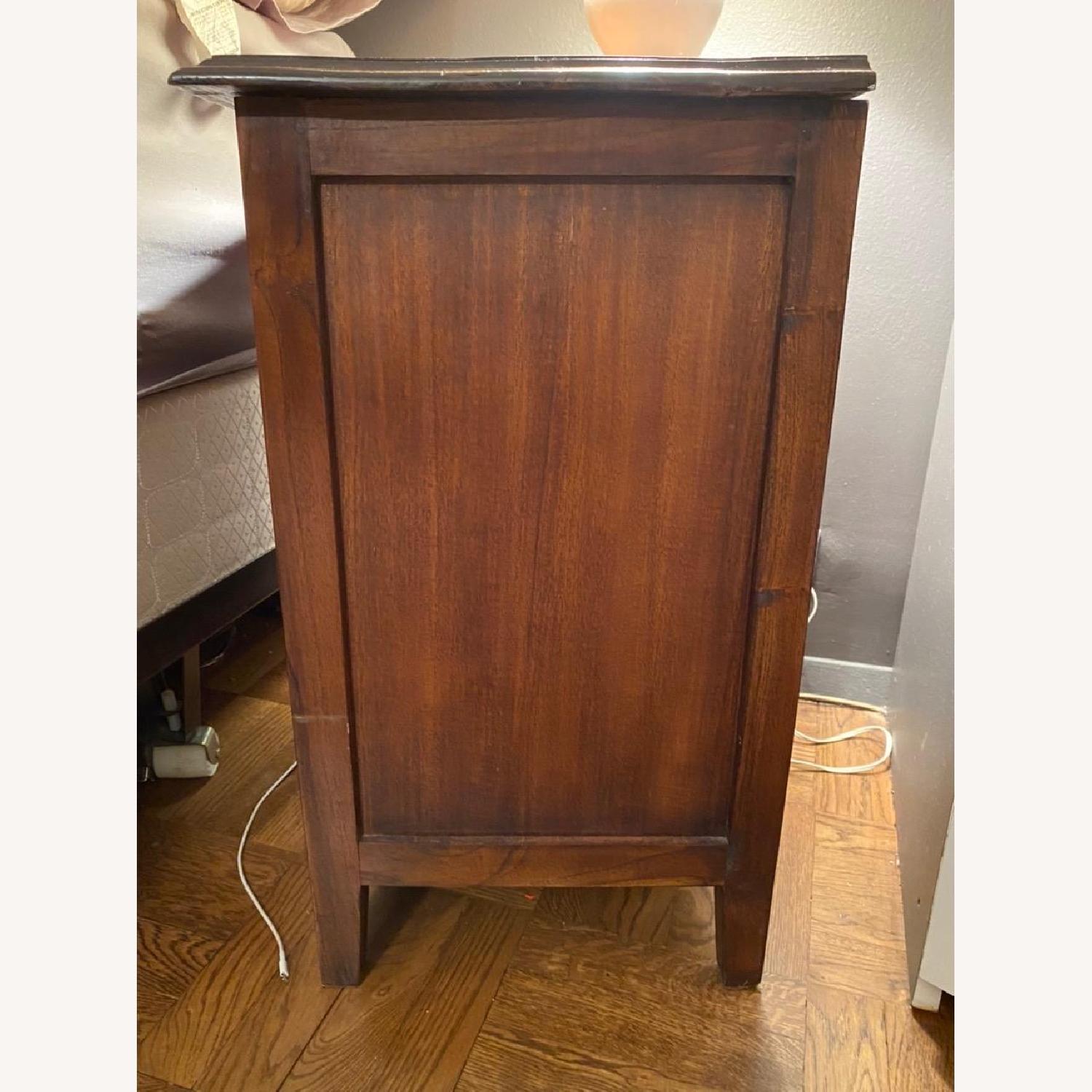 Wood Nightstand w/ Storage - image-2