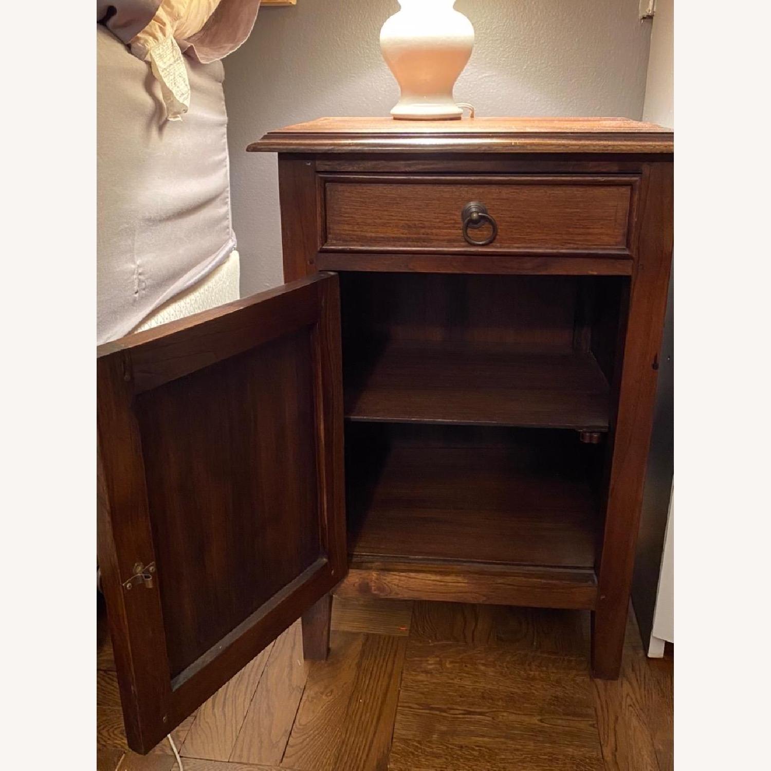 Wood Nightstand w/ Storage - image-3
