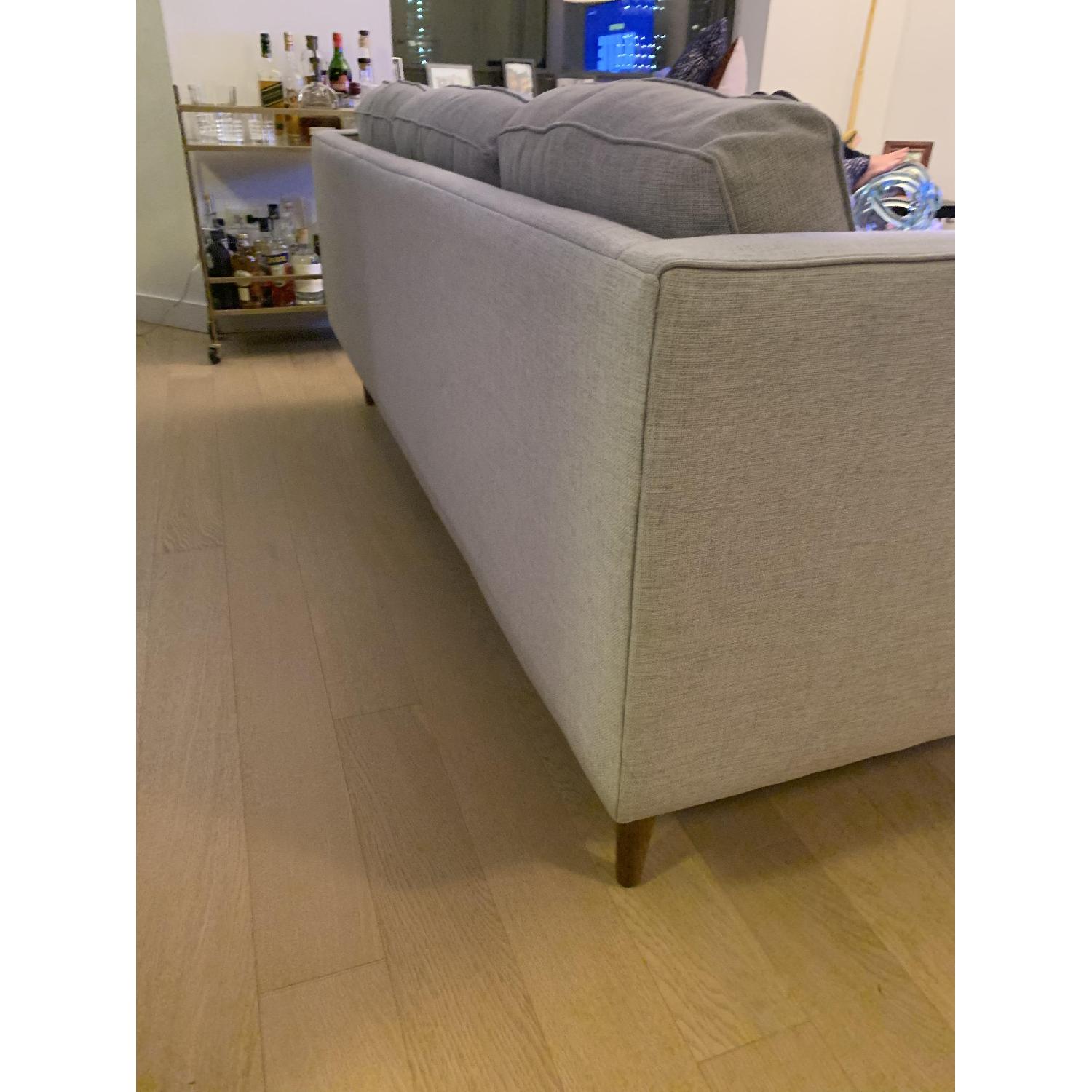 West Elm Feather Grey Peggy Mid-Century Sofa - image-5