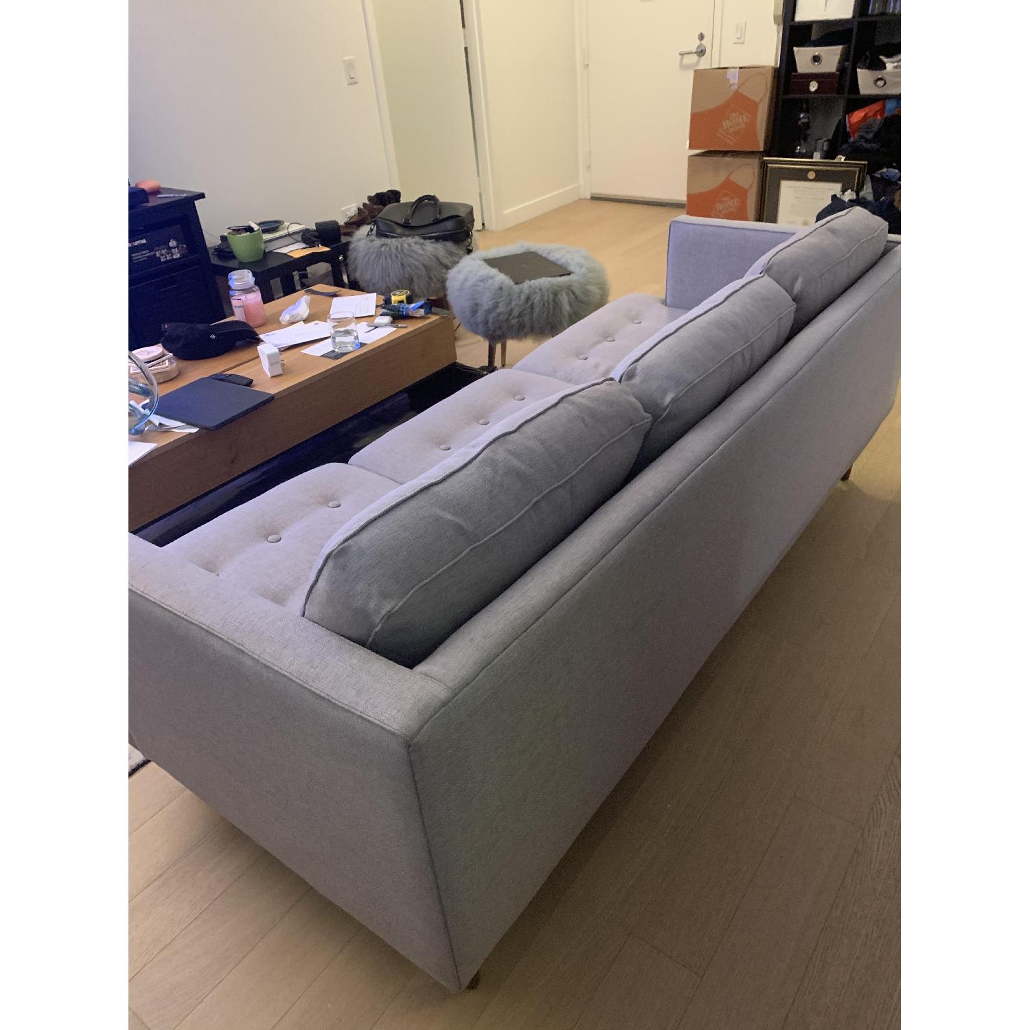 West Elm Feather Grey Peggy Mid-Century Sofa - image-6