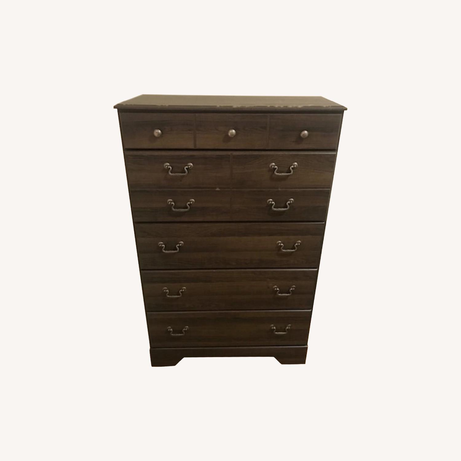 Ashley Dark Wood Chest/Dresser - image-0