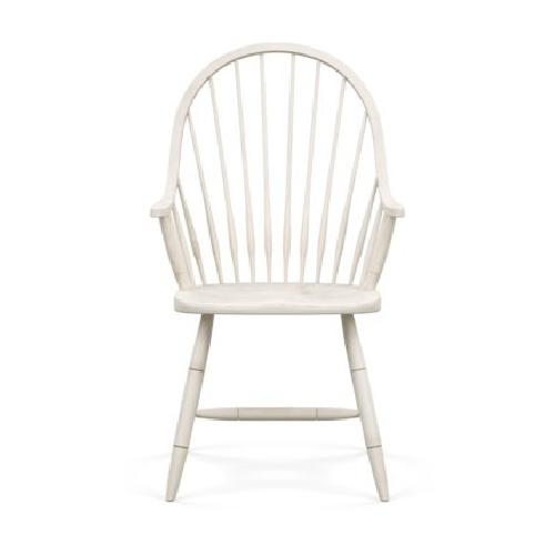 Ethan Allen Gilbert White Dining Armchairs