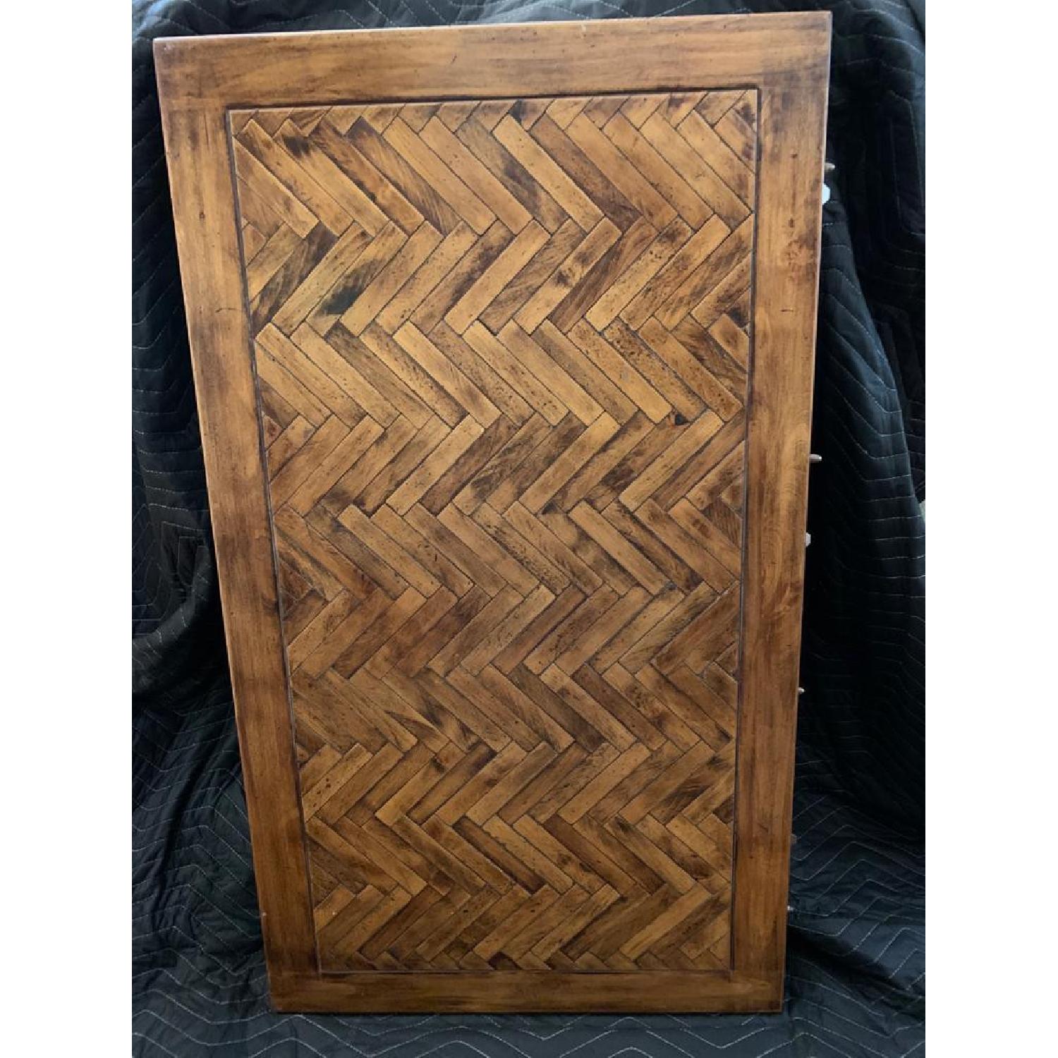 Extendable Parquet Dining Table - image-6