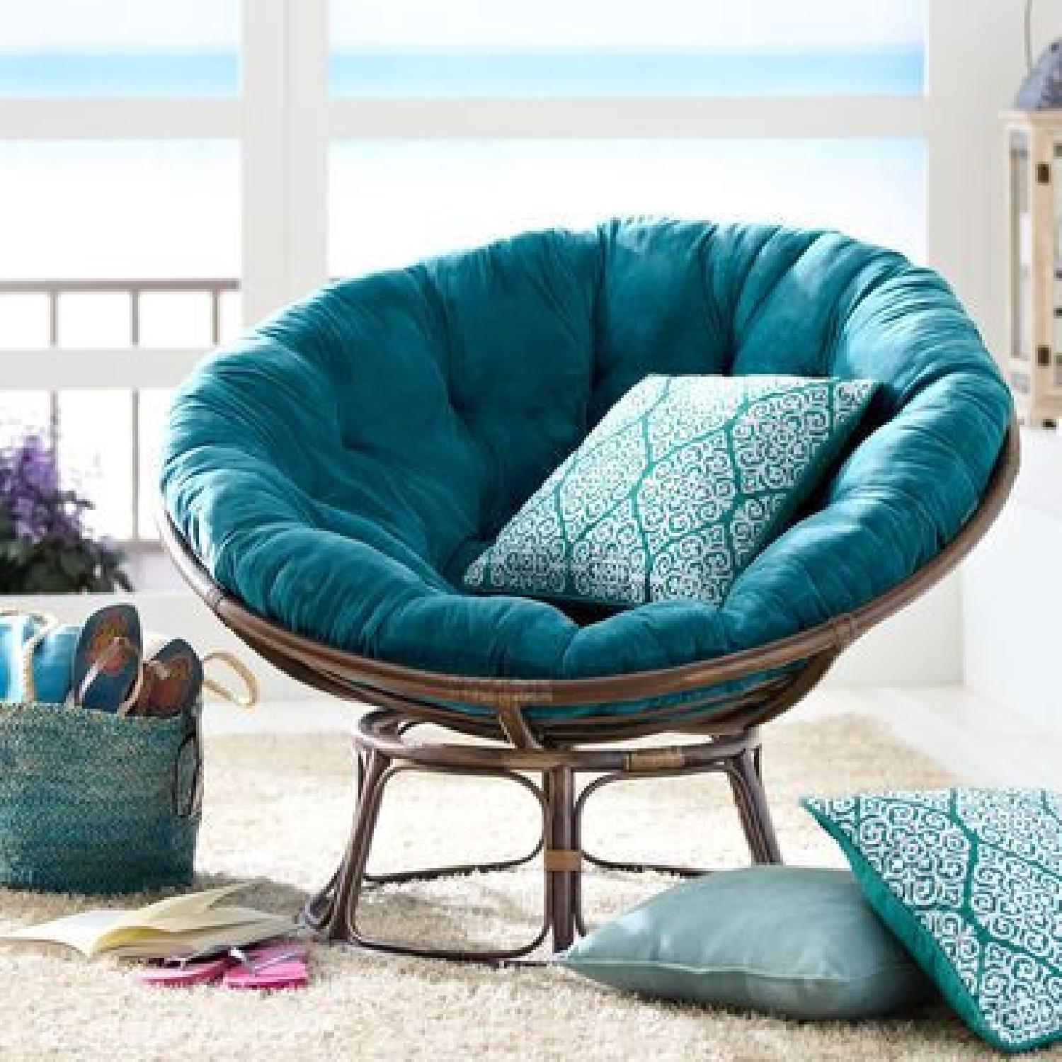 Turquoise Papasan Chair - image-5