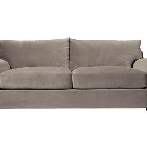Raymour & Flanigan Carlin Microfiber Sofa + Chair