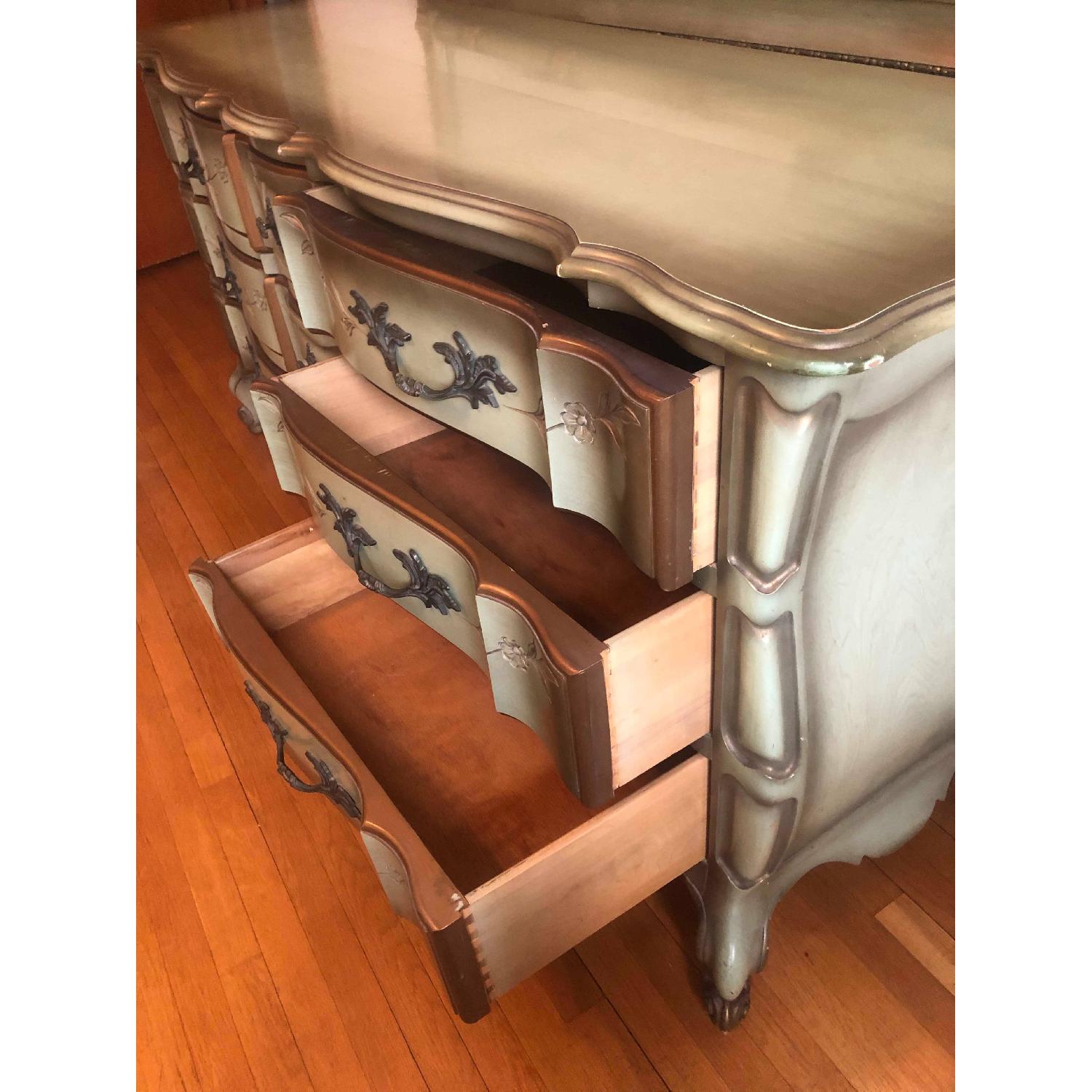 Vintage 1970s French Provincial 9 Drawer Dresser - image-14