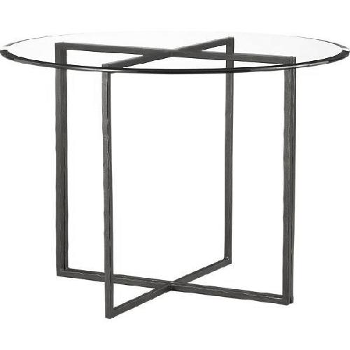 Crate & Barrel Glass Dining Table w/ 4 Chairs