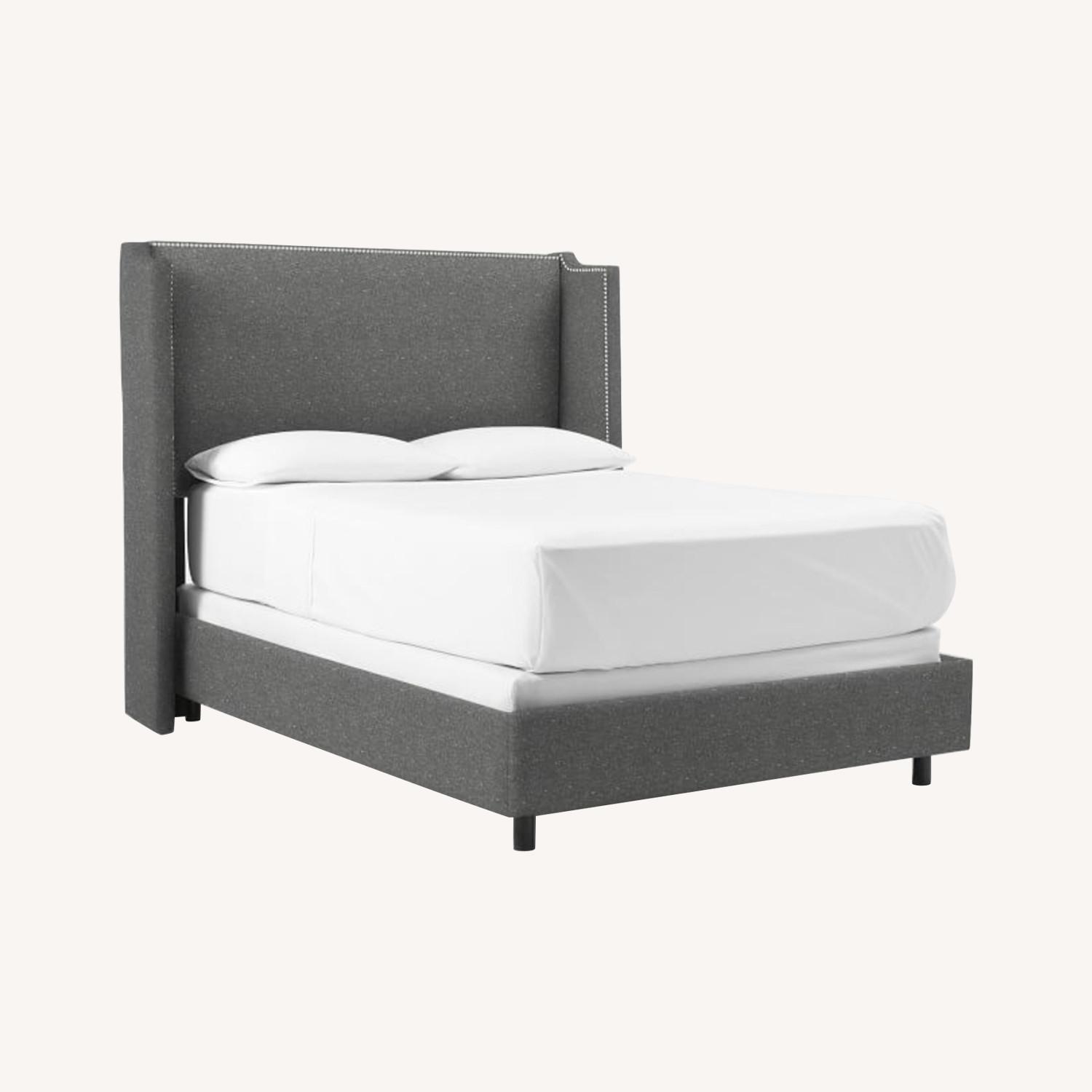 West Elm Roger Upholstered Queen Bed AptDeco