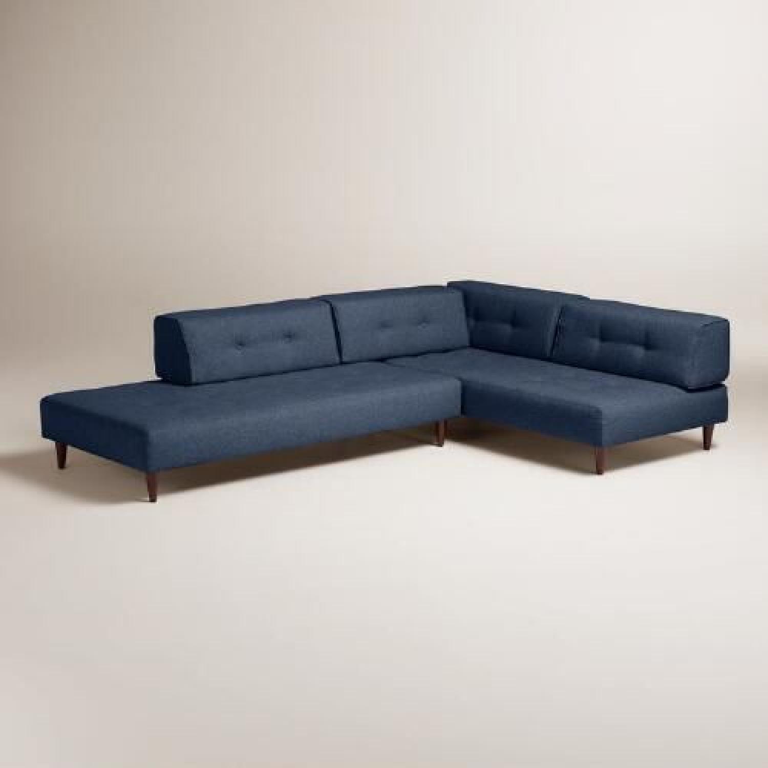 World Market 2Piece Sectional Sofa AptDeco