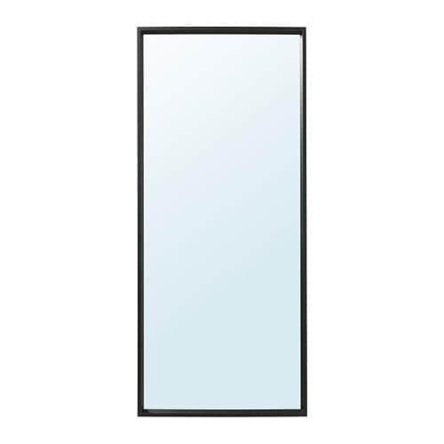 Ikea FullLength Mirror in Black Wood Veneer AptDeco