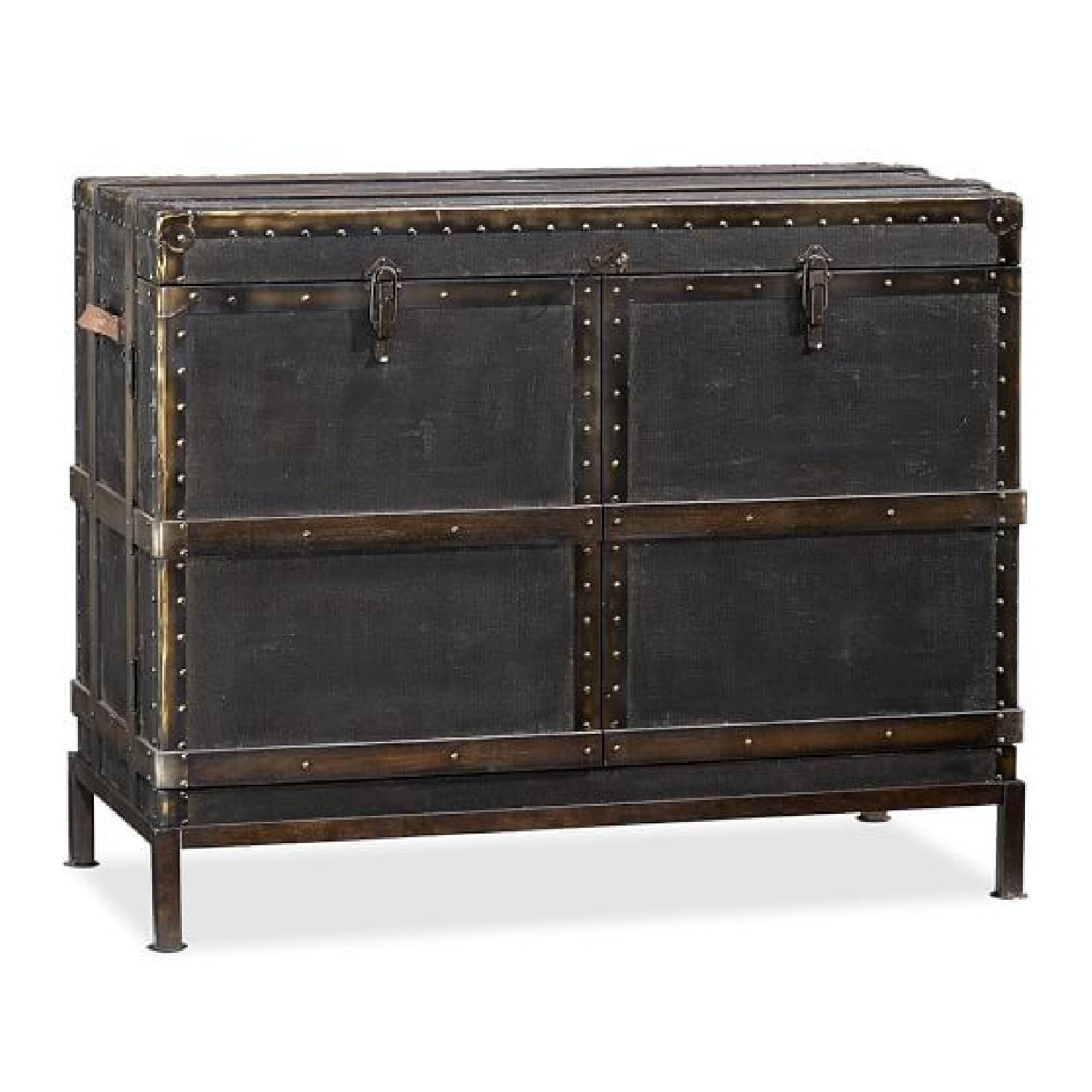 Pottery Barn Ludlow Trunk Bar Cabinet - image-6